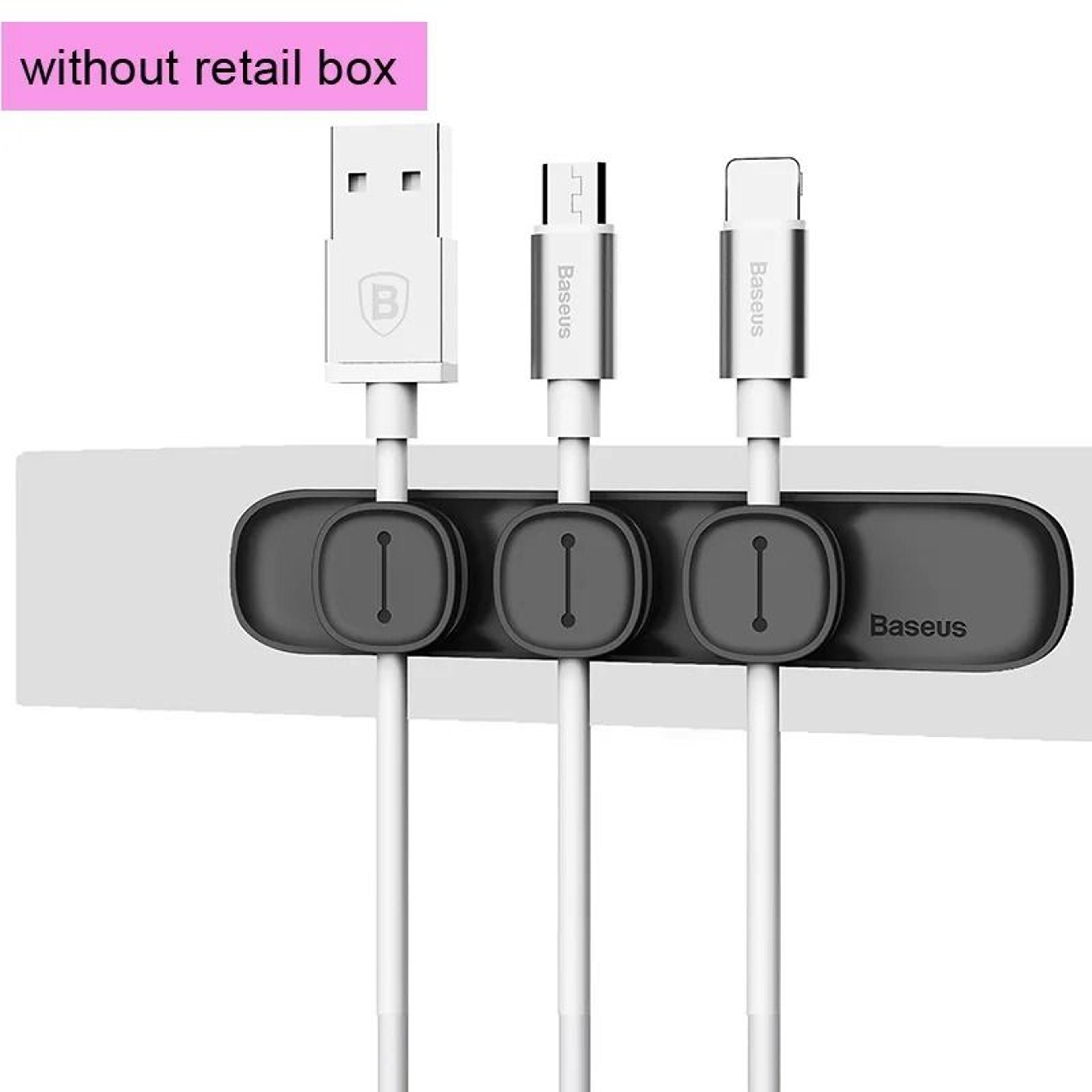 Baseus Magnetic Cable Clip Desktop Organizer For USB And Charging Cables 6