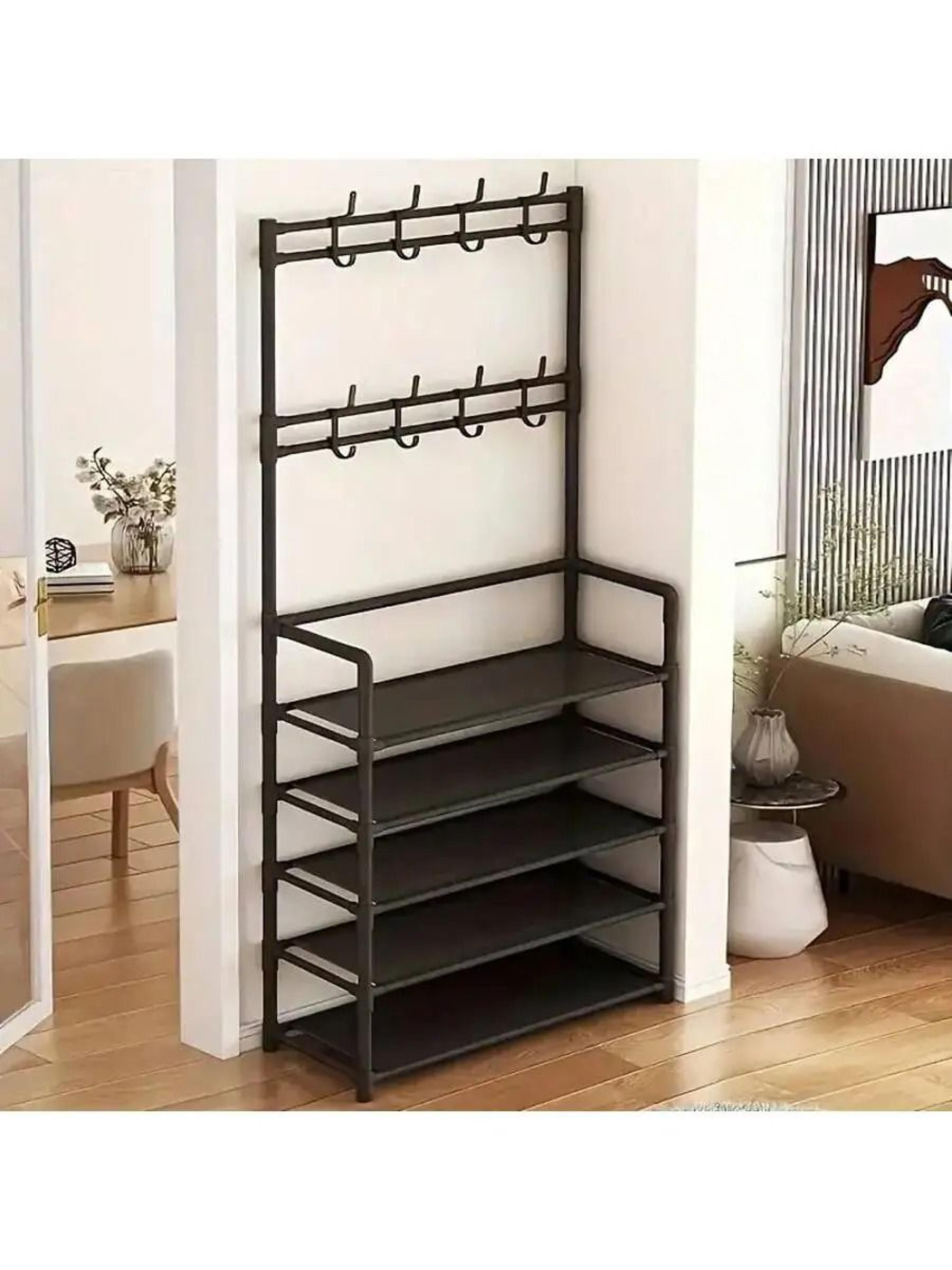 Portable 5 Tier Shoe Storage Rack With Reinforced Shelves 3