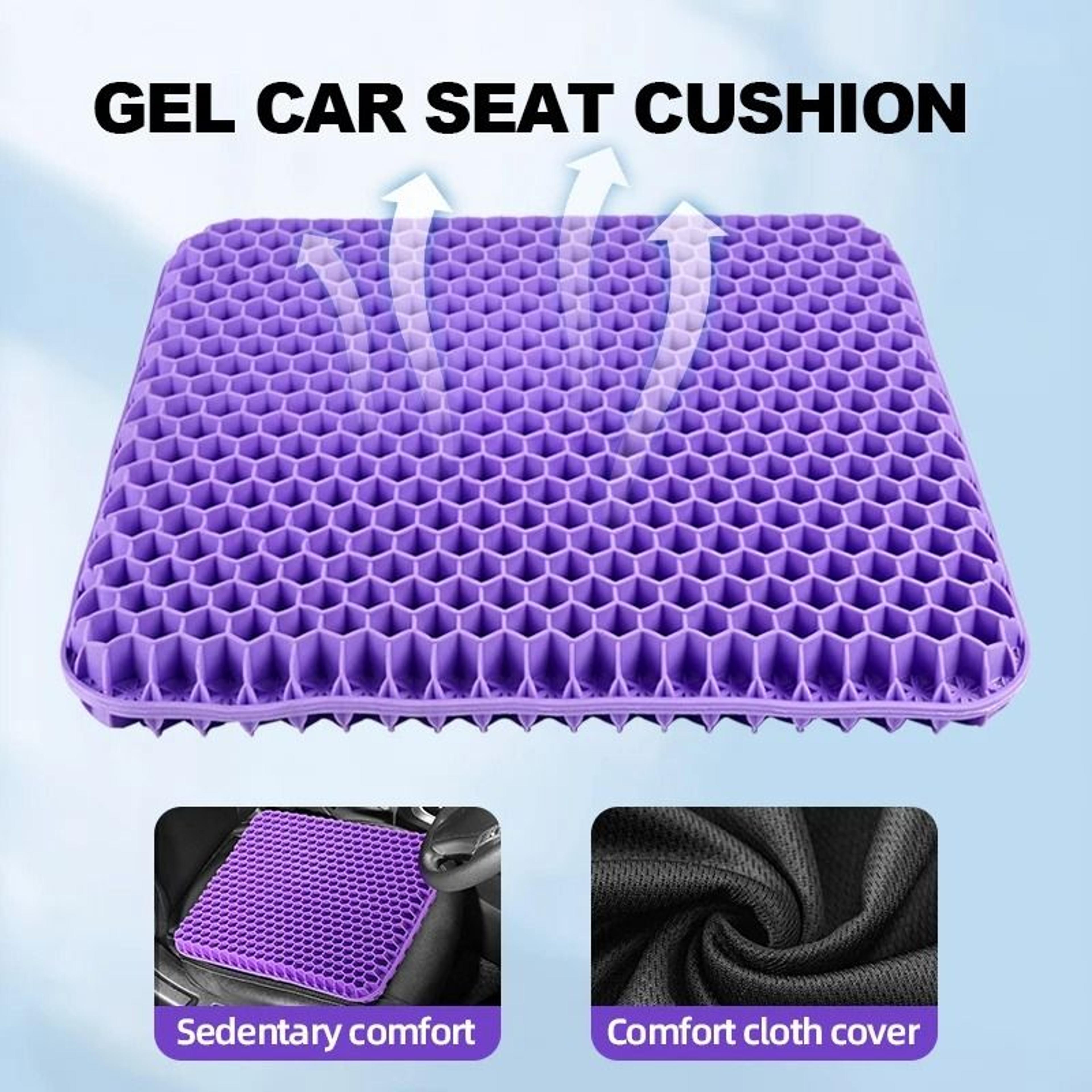 breathable honeycomb gel seat cushion for pressure relief and tailbone support