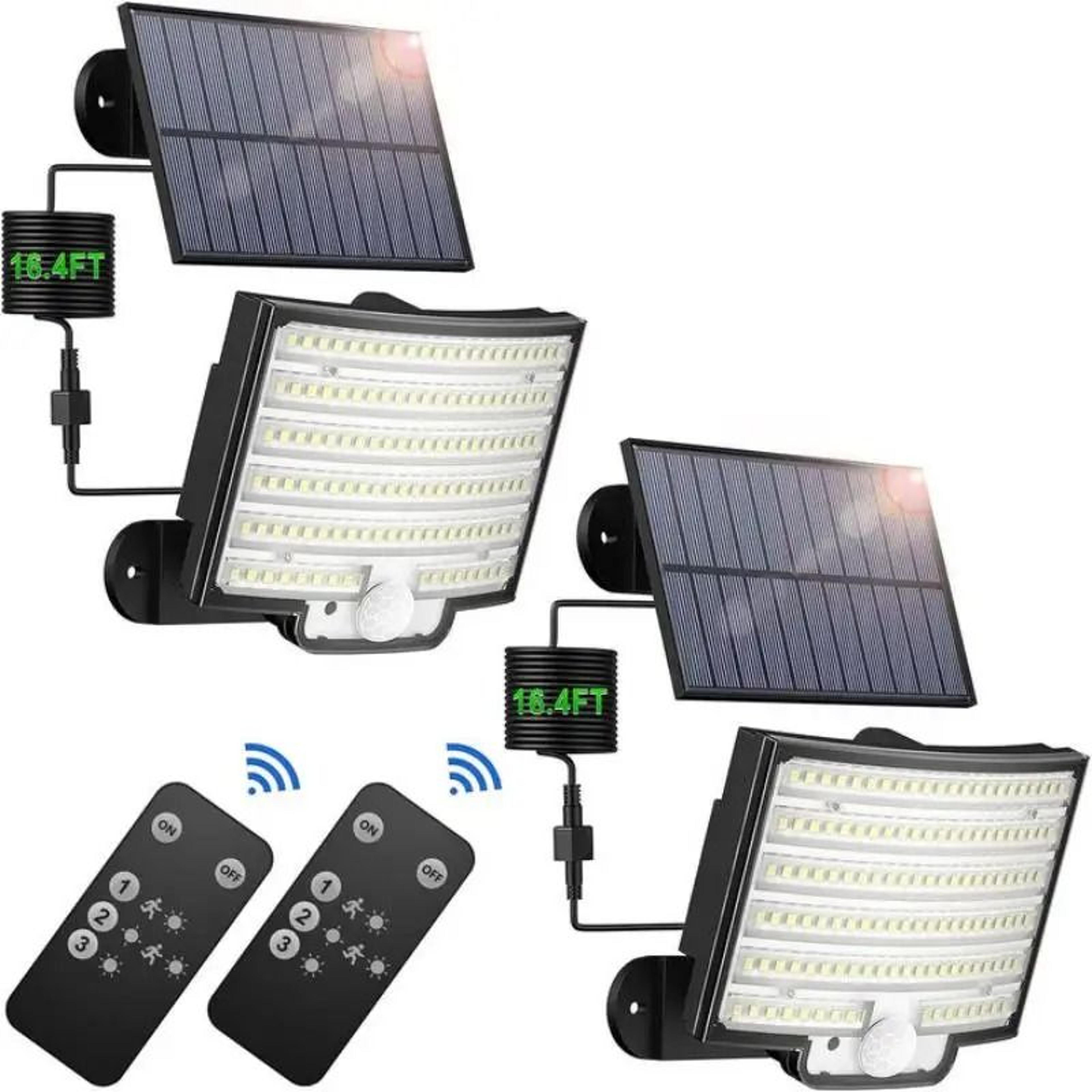 Solar LED Motion Sensor Security Flood Light With Remote 3