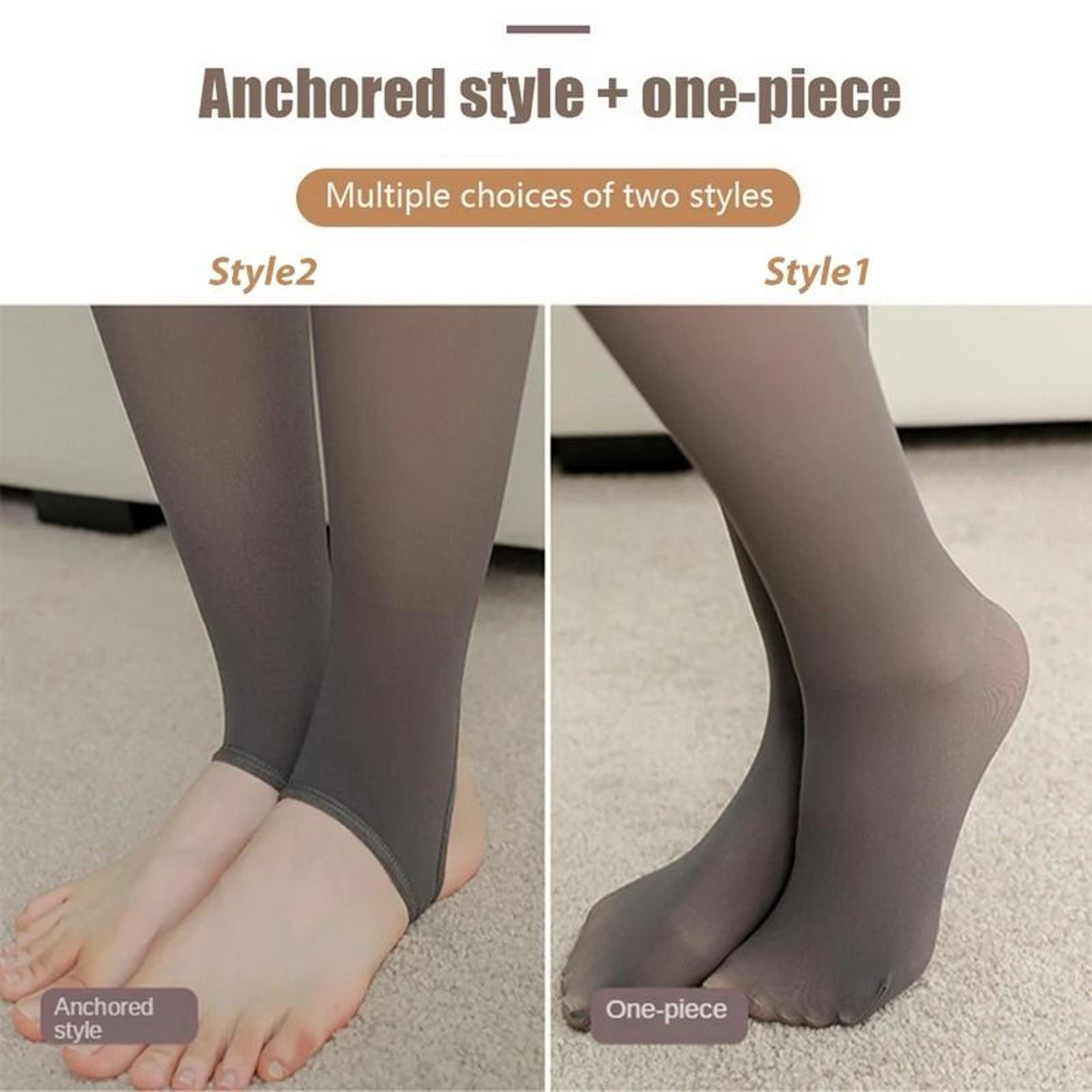 Womens Thermal Fleece Translucent Winter Tights 12