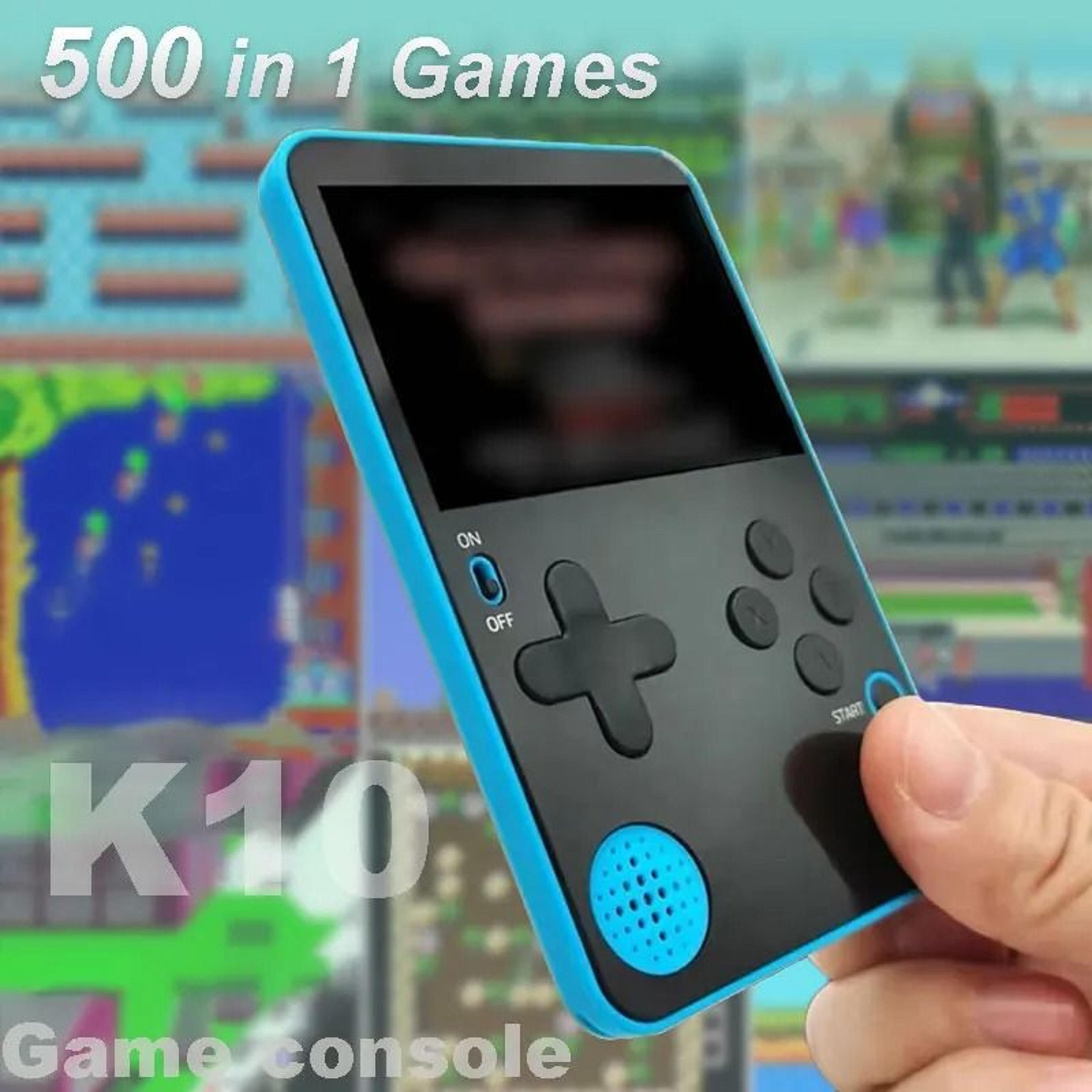 Retro Handheld Game Console With 500 Classic Games LCD Rechargeable 9