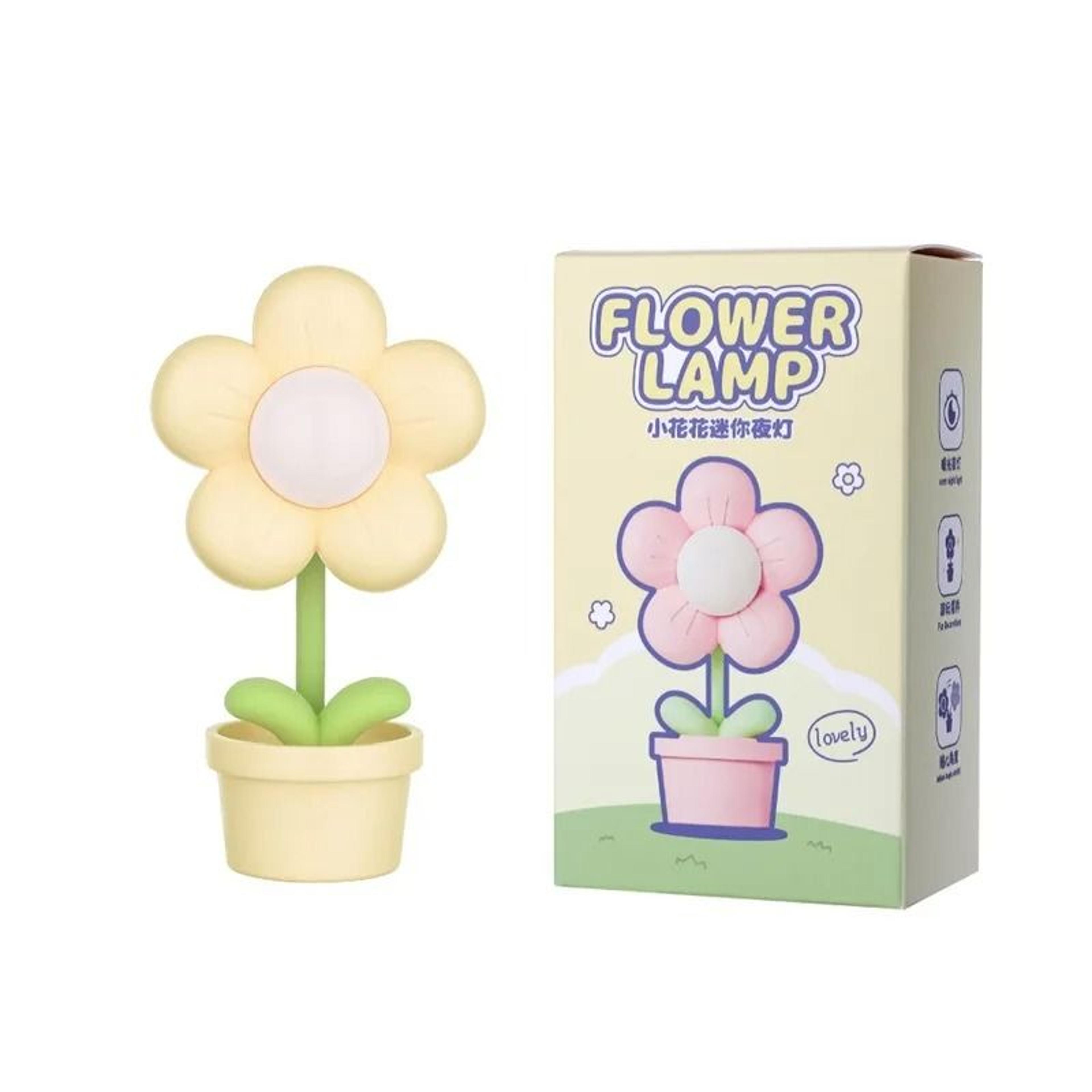 Mini LED Flower Night Light Cute Bedside Table Lamp For Kids Bedroom Decor 6
