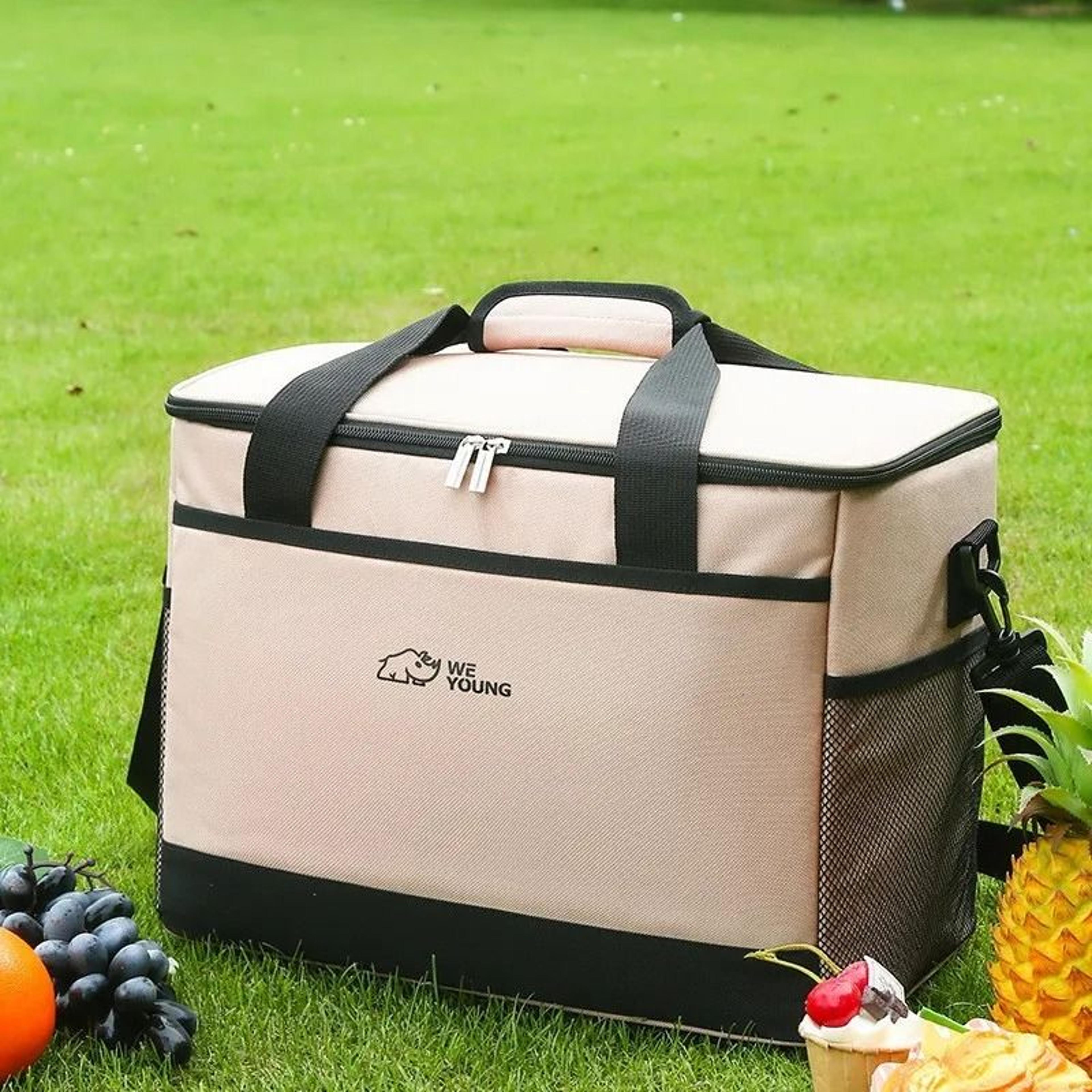 oxford fabric thermal cooler bag large capacity waterproof picnic and camping tote