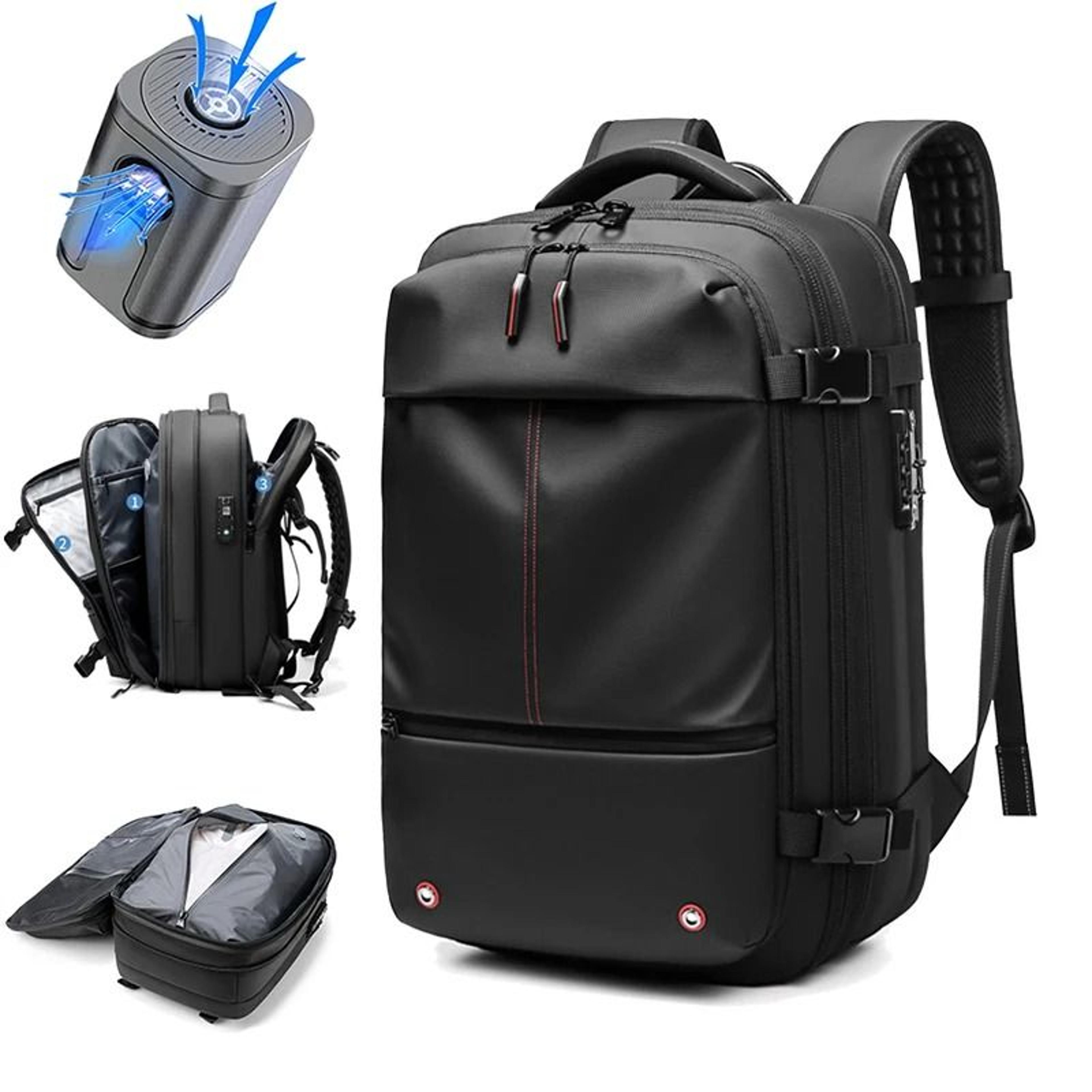 17 Inch Vacuum Compression Travel Laptop Backpack Large Capacity Business School Bag 13