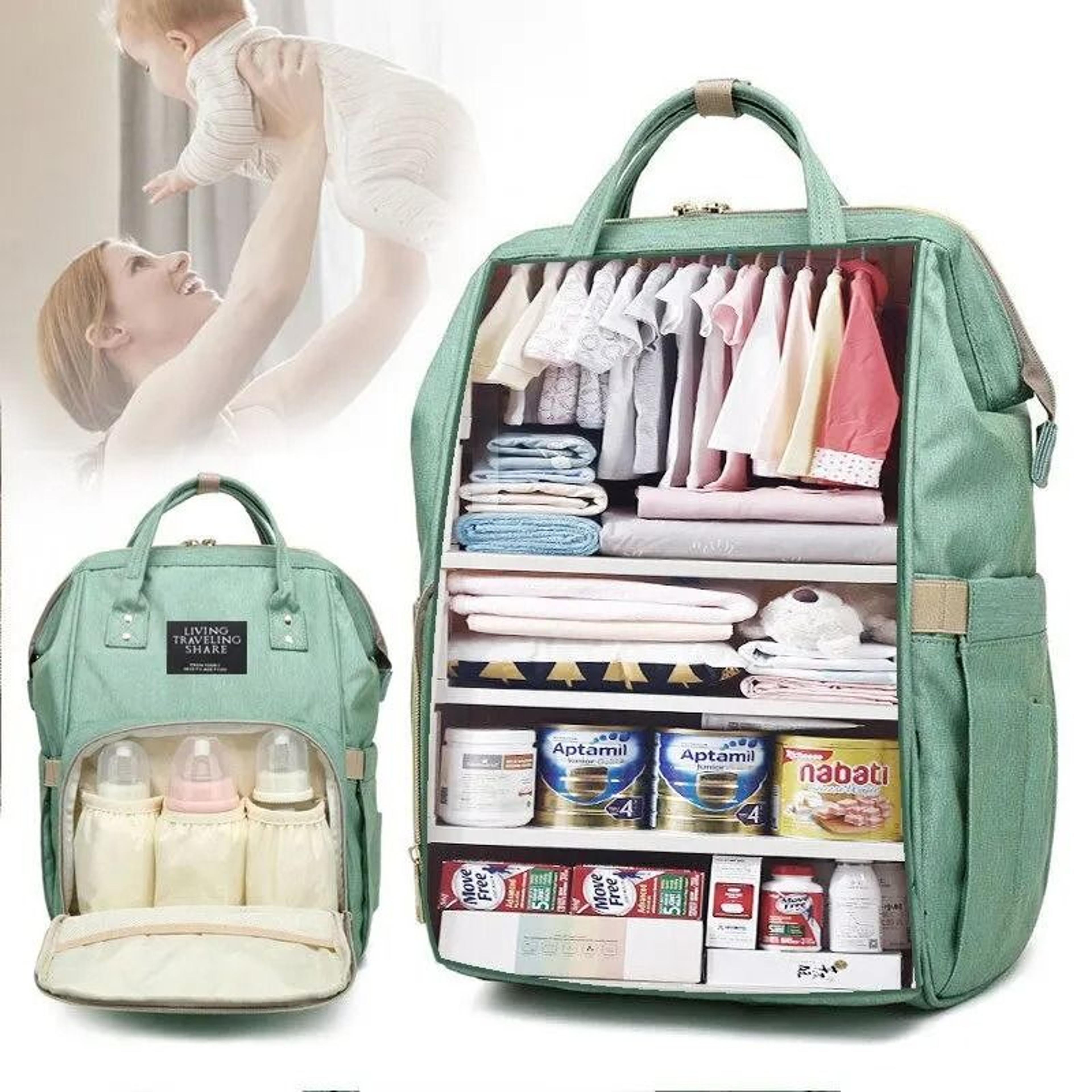 Waterproof Large Capacity Diaper Bag Backpack For Moms And Baby Travel 0