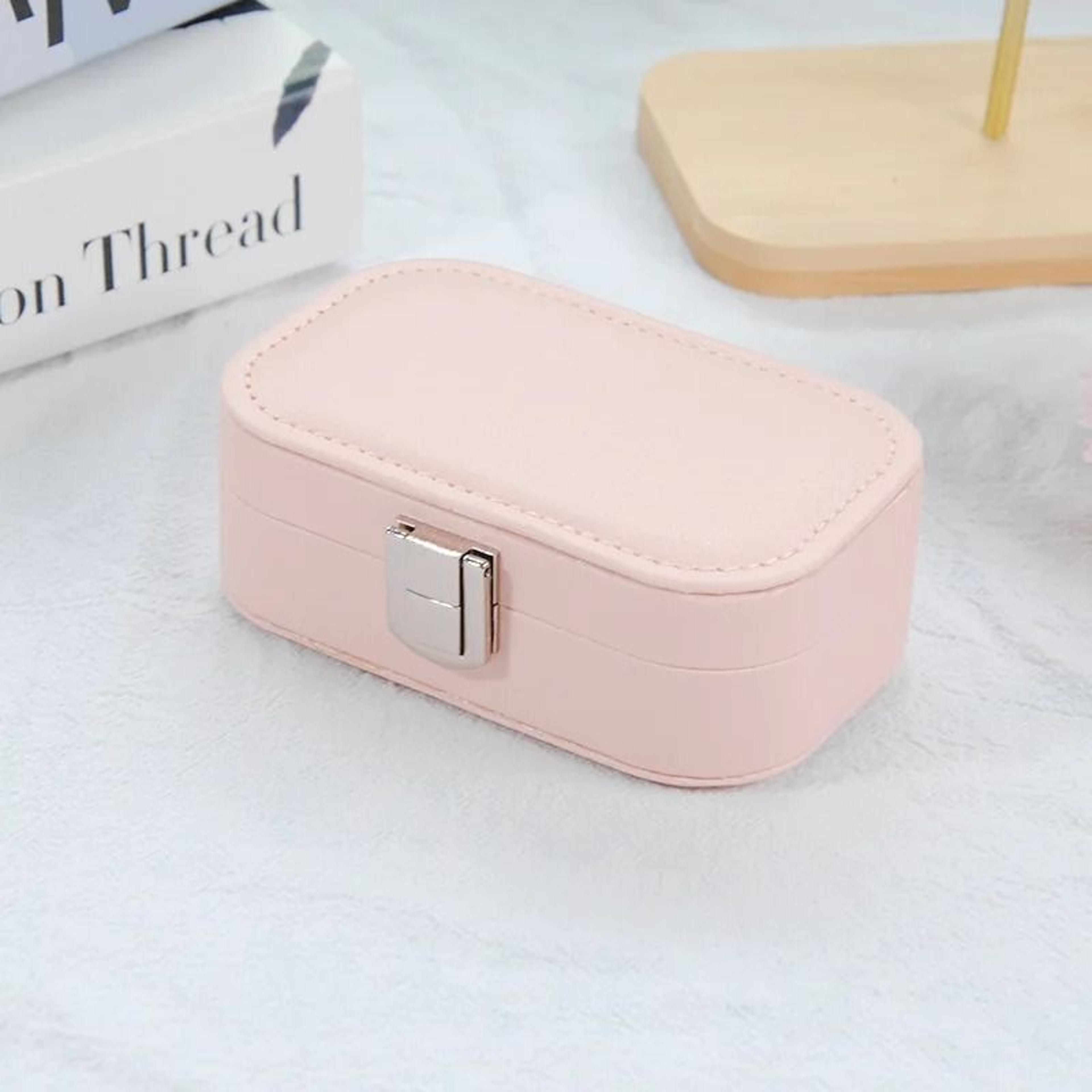 Portable Snap Button Jewelry Storage Box For Earrings Necklace And Rings 9