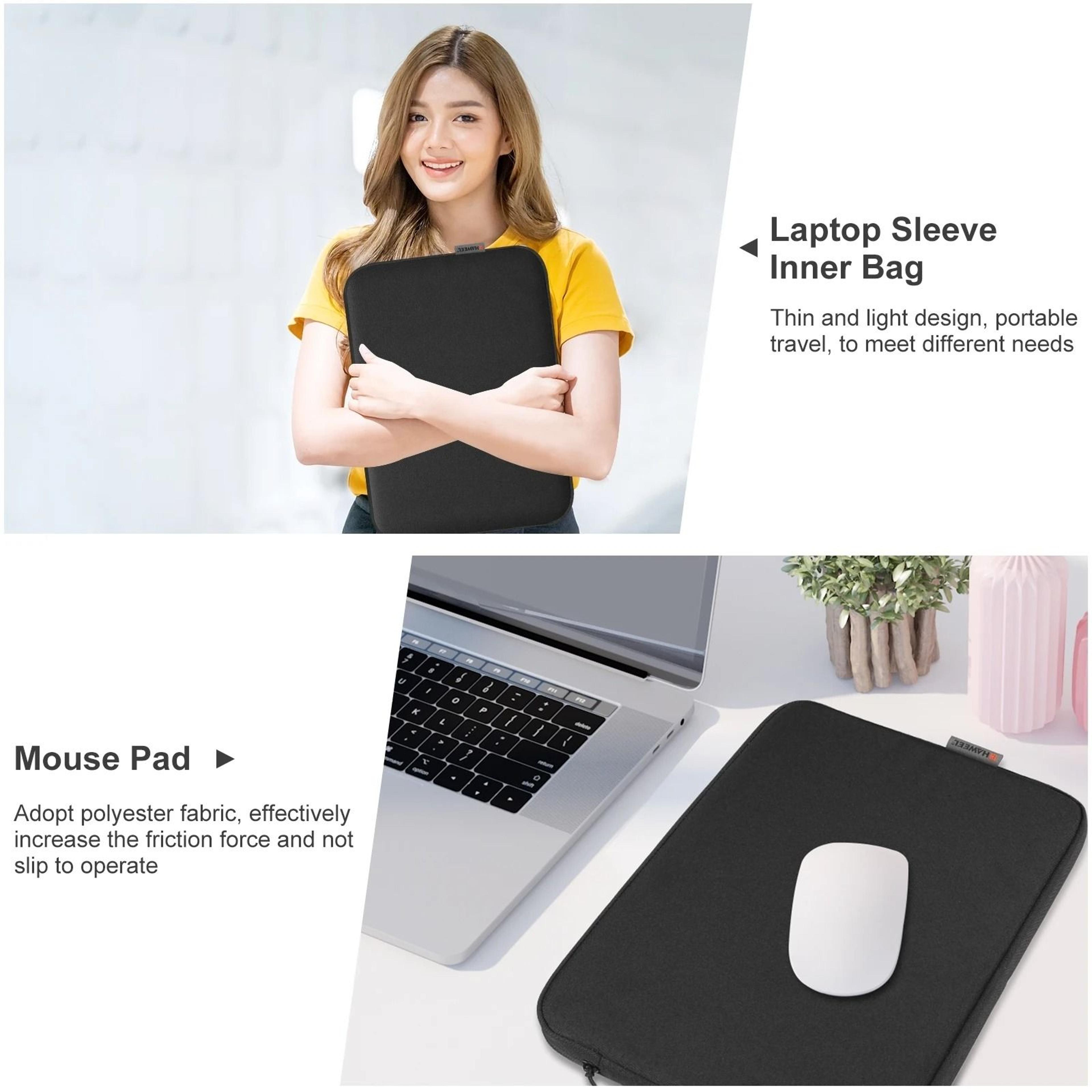 HAWEEL Laptop Sleeve Briefcase Zipper Protective Laptop Carrying Case 4