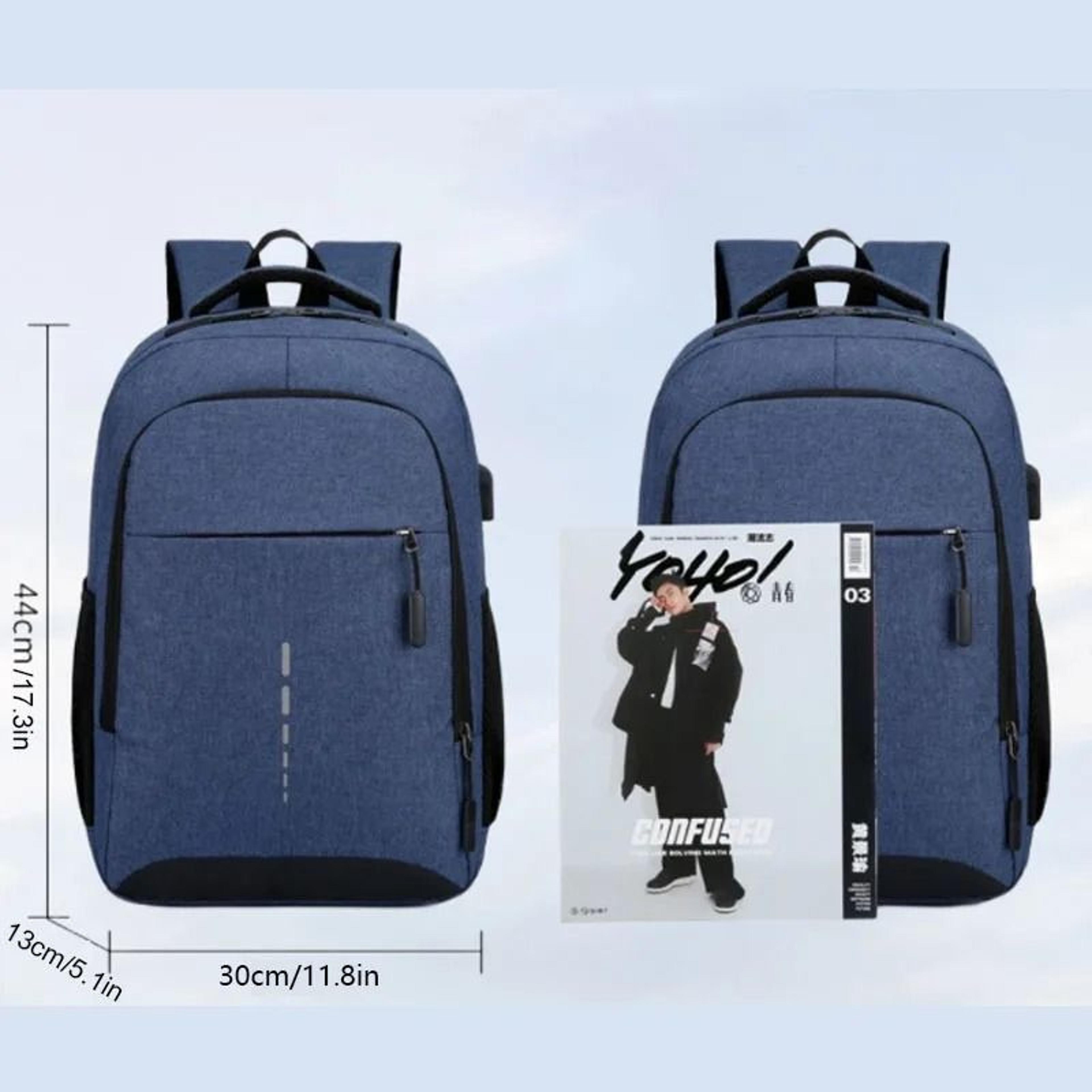Waterproof USB Charging Large Capacity Laptop Travel Backpack 10