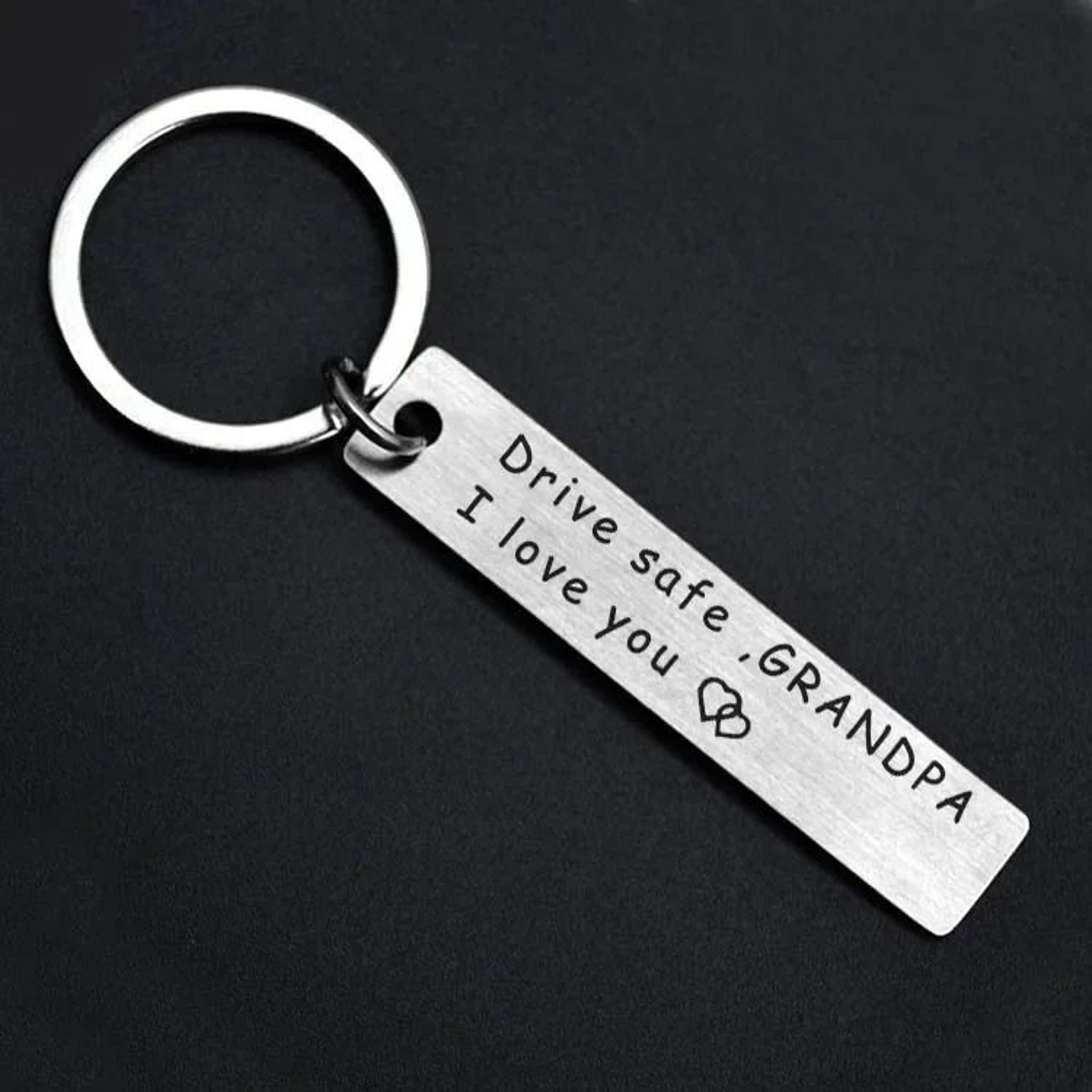GuardianWing Drive Safe Keychain Angel Wing Pendant Gift For Dad And Loved Ones 9