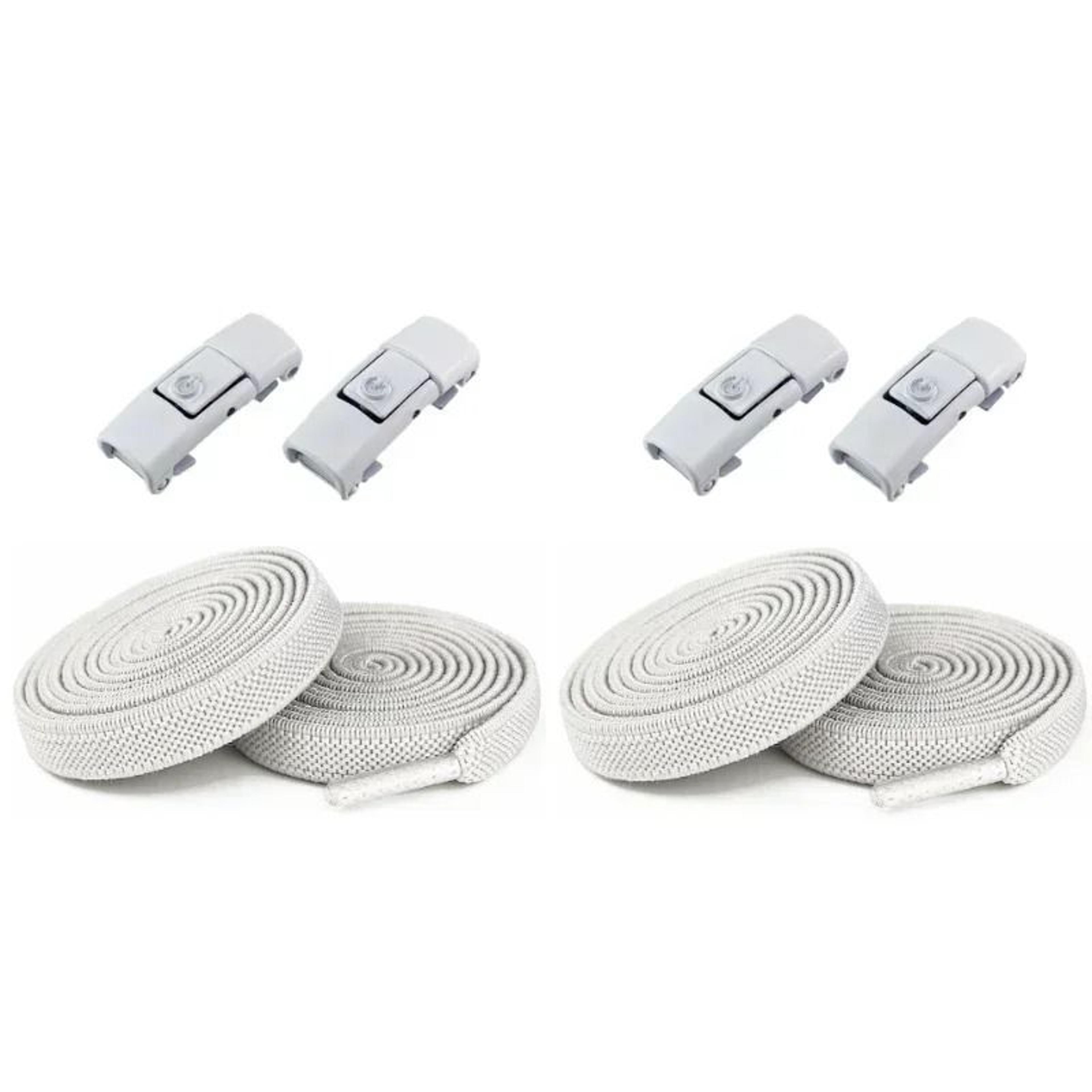 FlexLock No Tie Elastic Shoelaces With Secure Press Lock For Sneakers 18