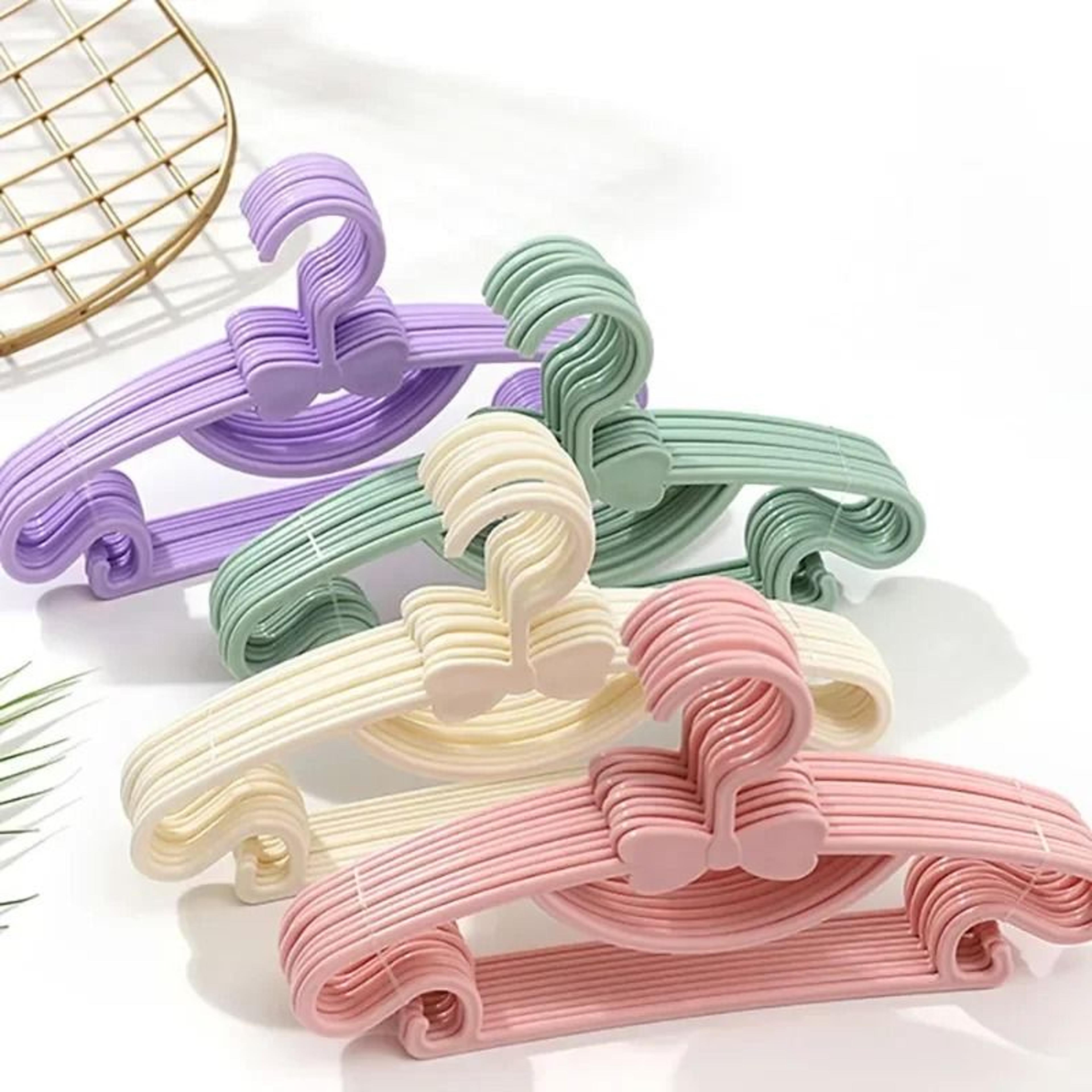 cute baby clothes hangers set non slip kids wardrobe organizer 10 pack