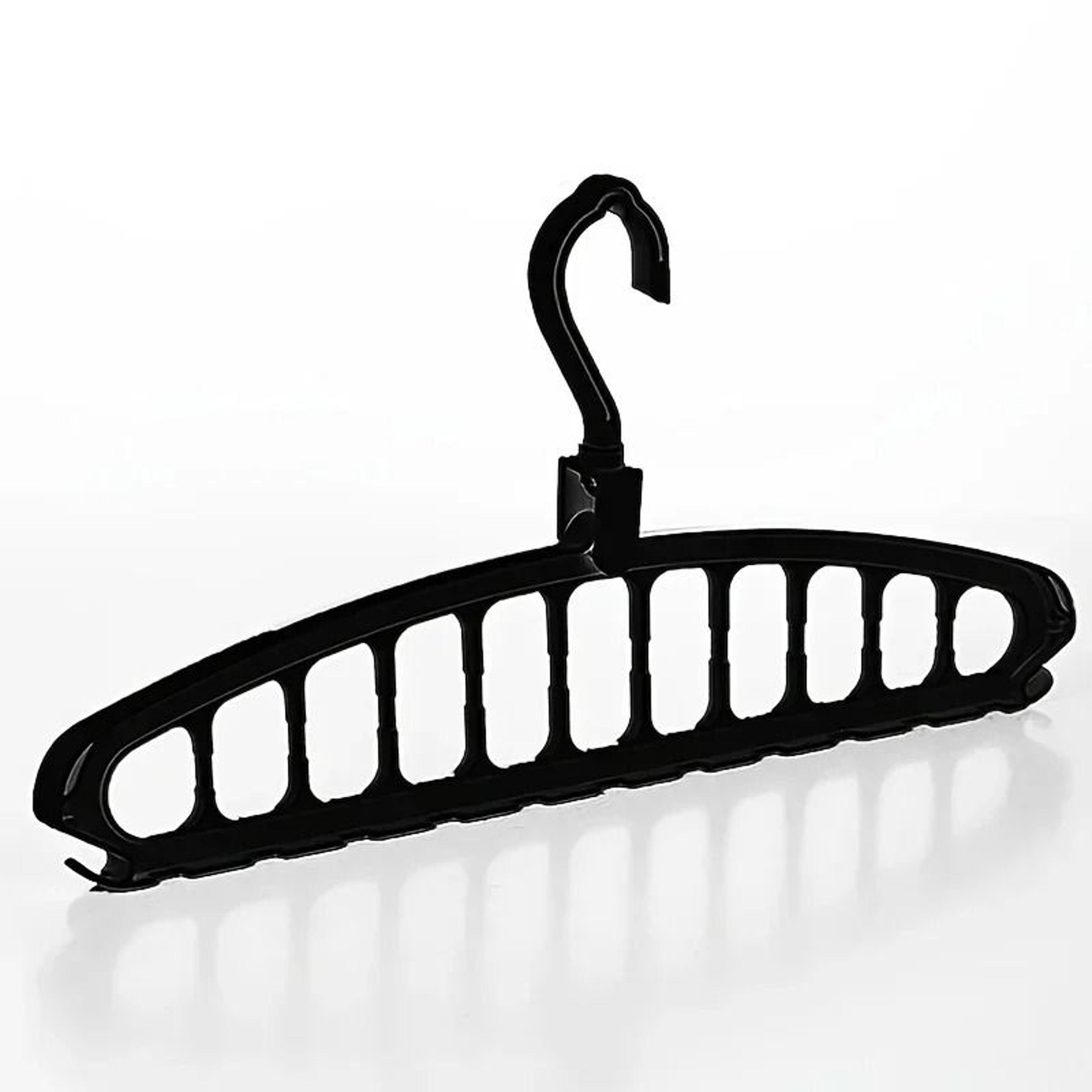 Folding Multi Hole Space Saving Clothes Hanger Organizer For Pants And Wardrobe Storage 1