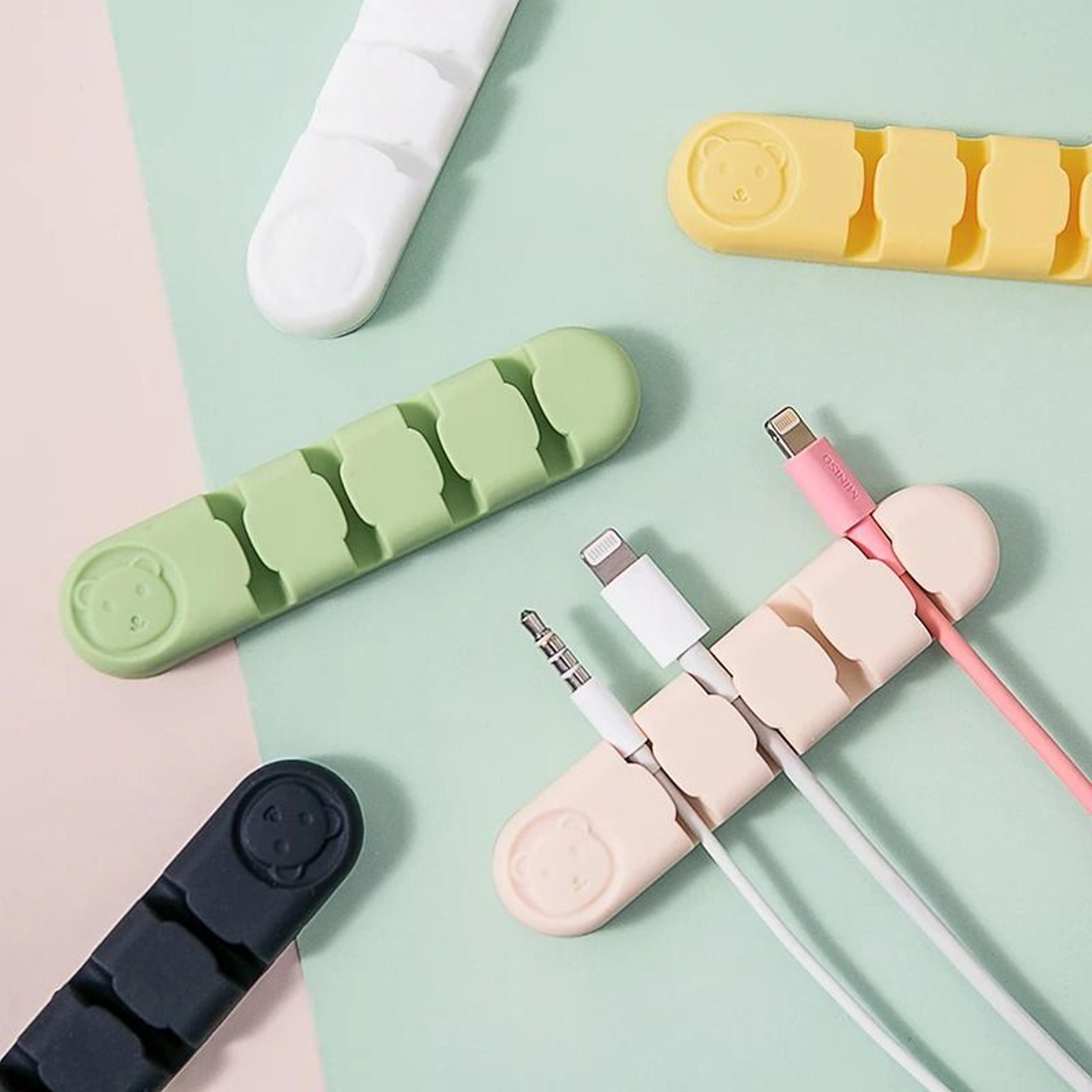 cute desktop cable organizer clips cord holder for desk wire management