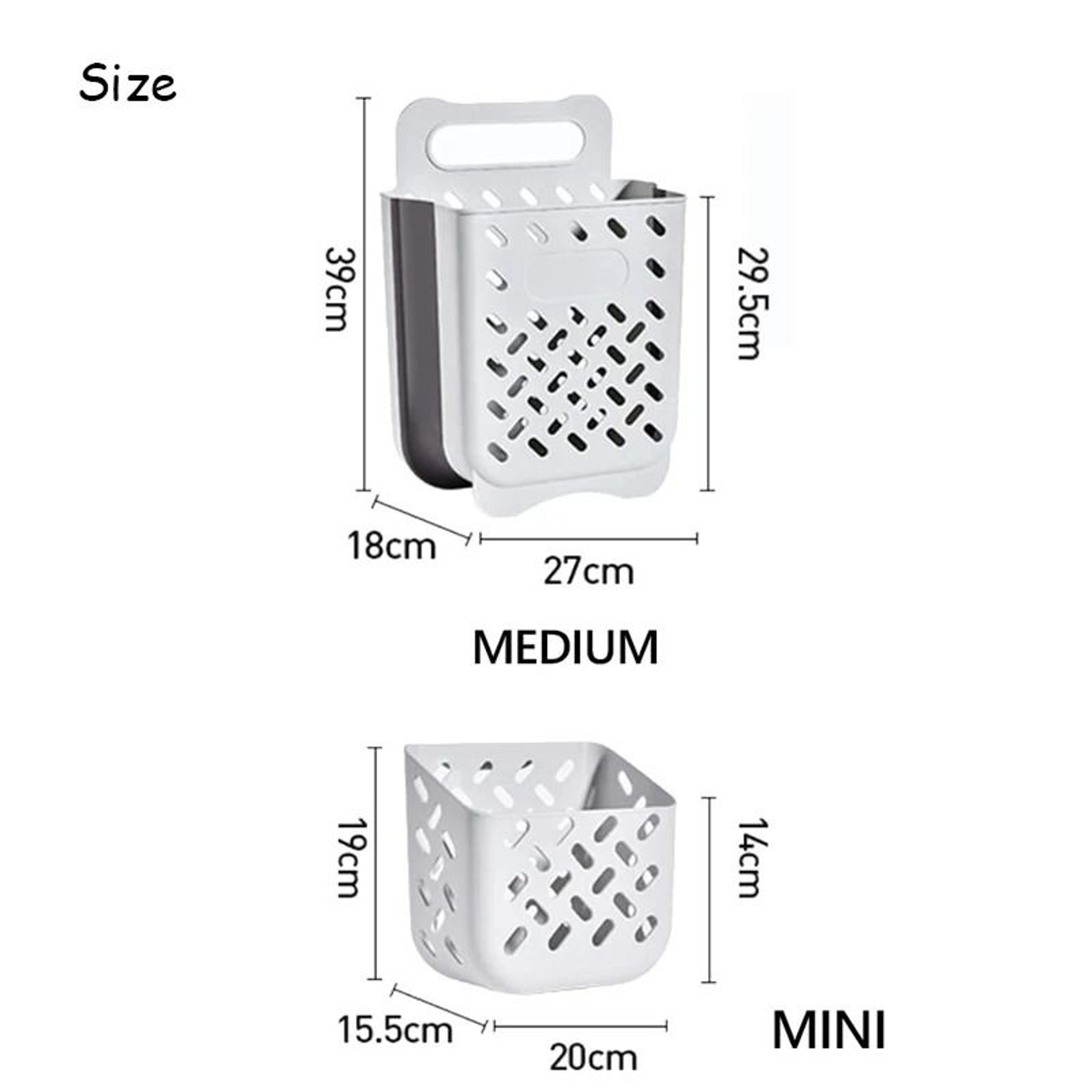 Large Folding Laundry Hamper Wall Hanging Fabric Storage Basket 7