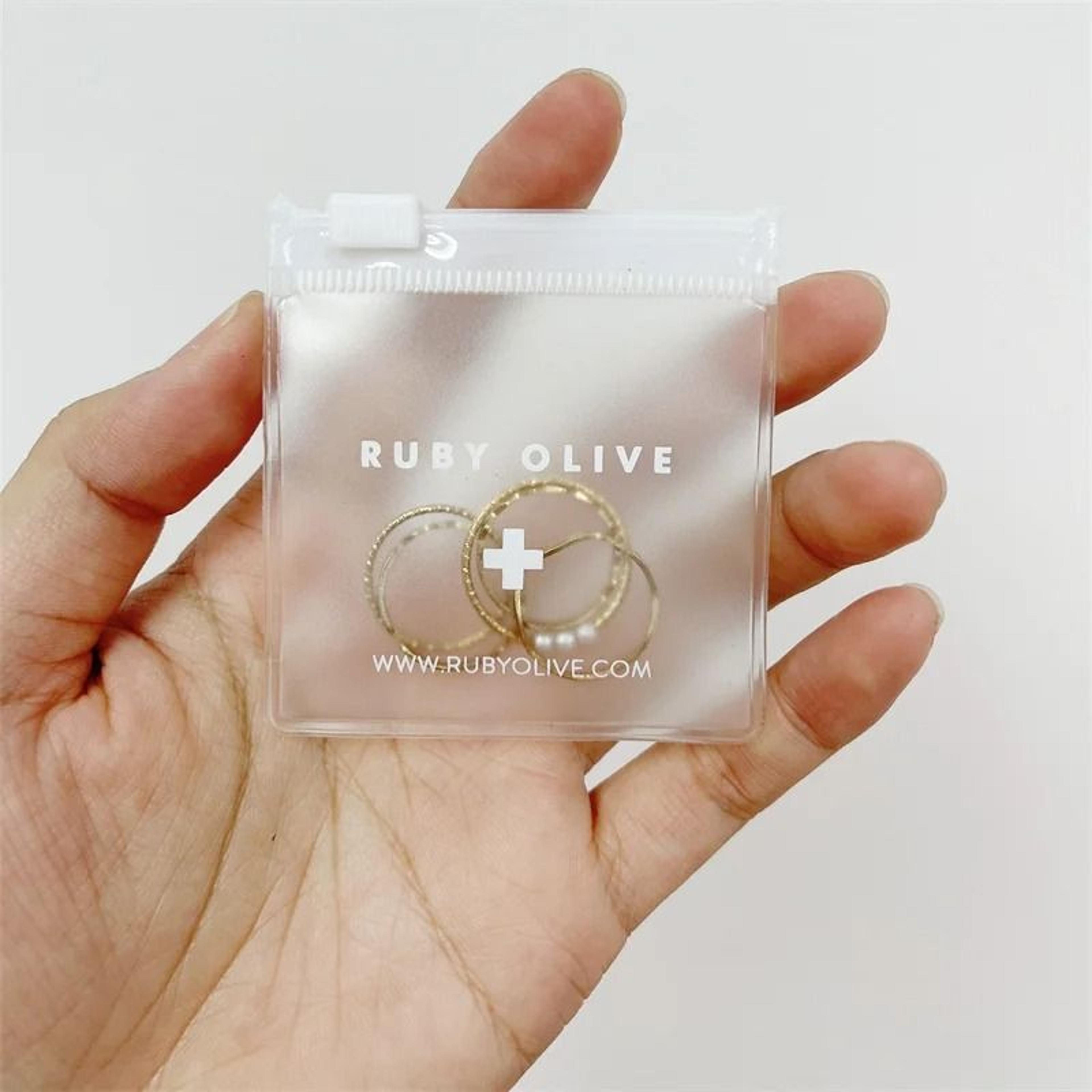 Clear PVC Zipper Jewelry Storage Pouch Mini Packaging Bag 1