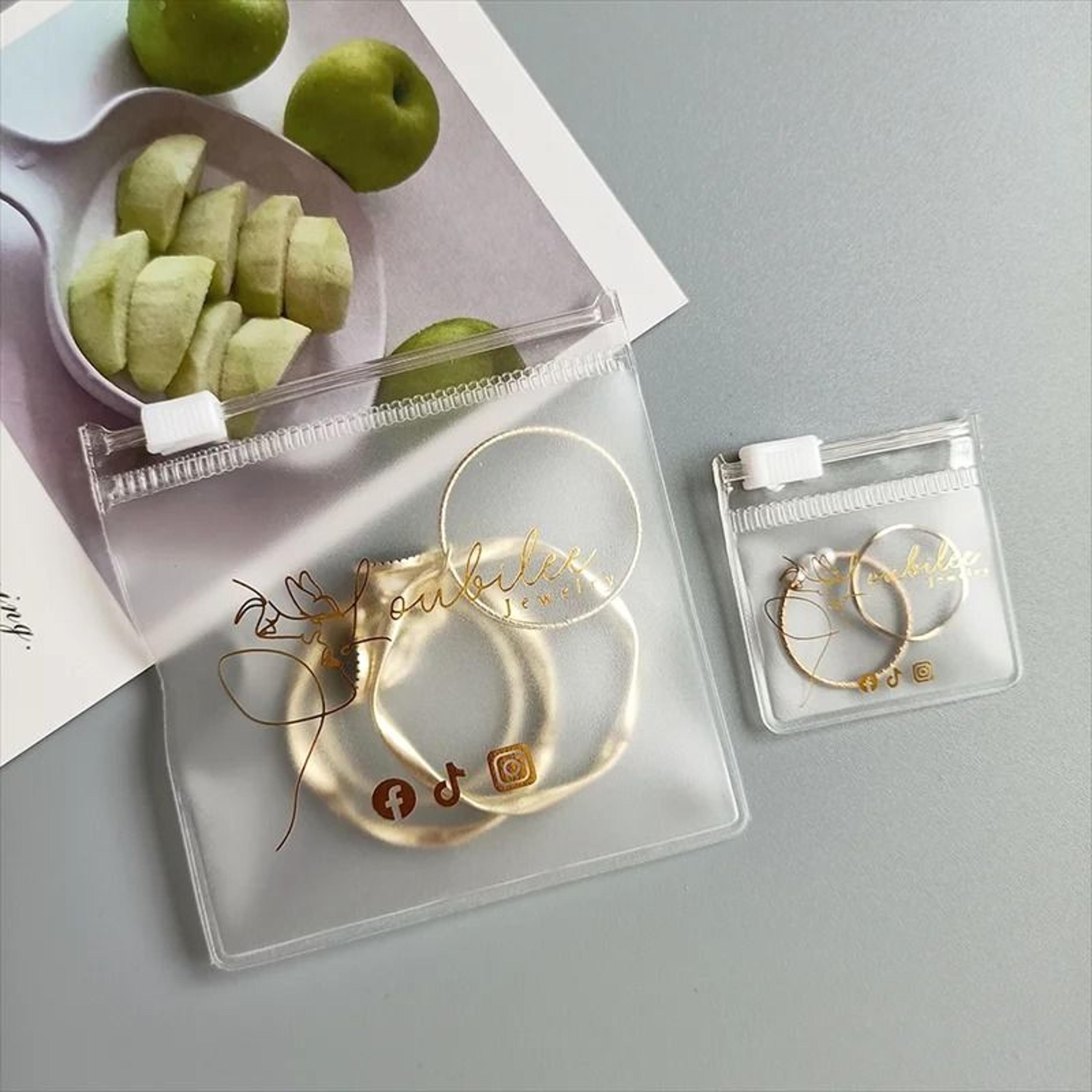 Clear PVC Zipper Jewelry Storage Pouch Mini Packaging Bag 5