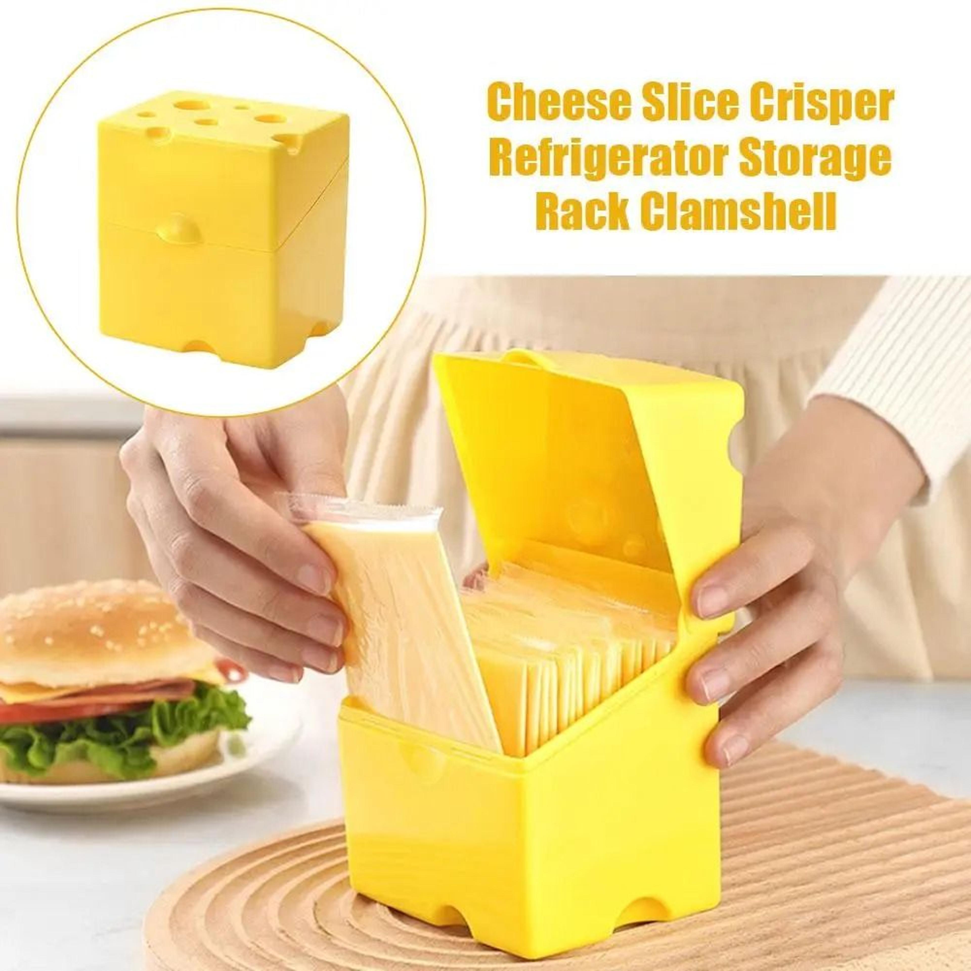 FreshLock Cheese Slice Storage Container Plastic Cheese Keeper Box With Flip Lid And Holder 5