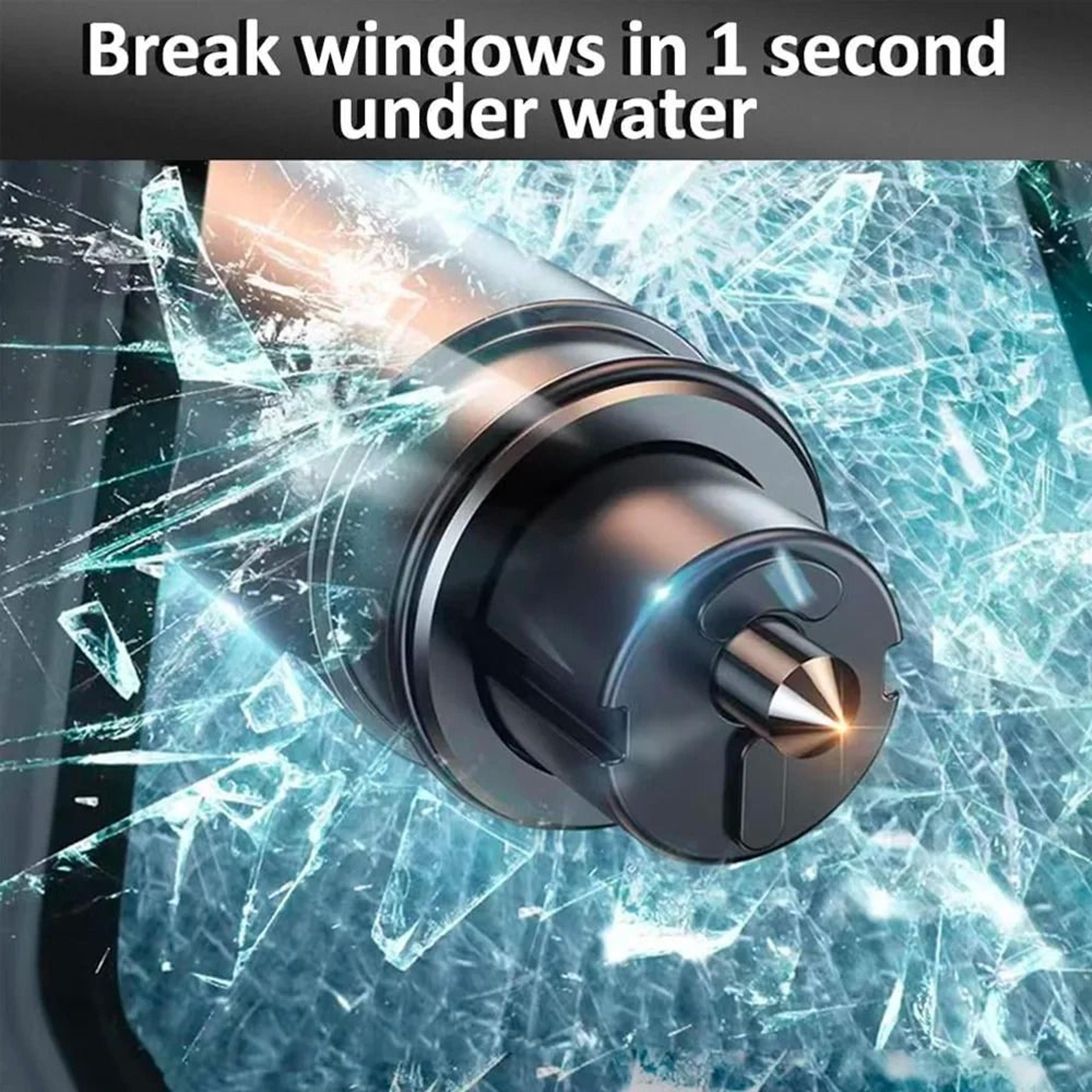 2 In 1 Car Safety Hammer Emergency Window Breaker And Seat Belt Cutter 11