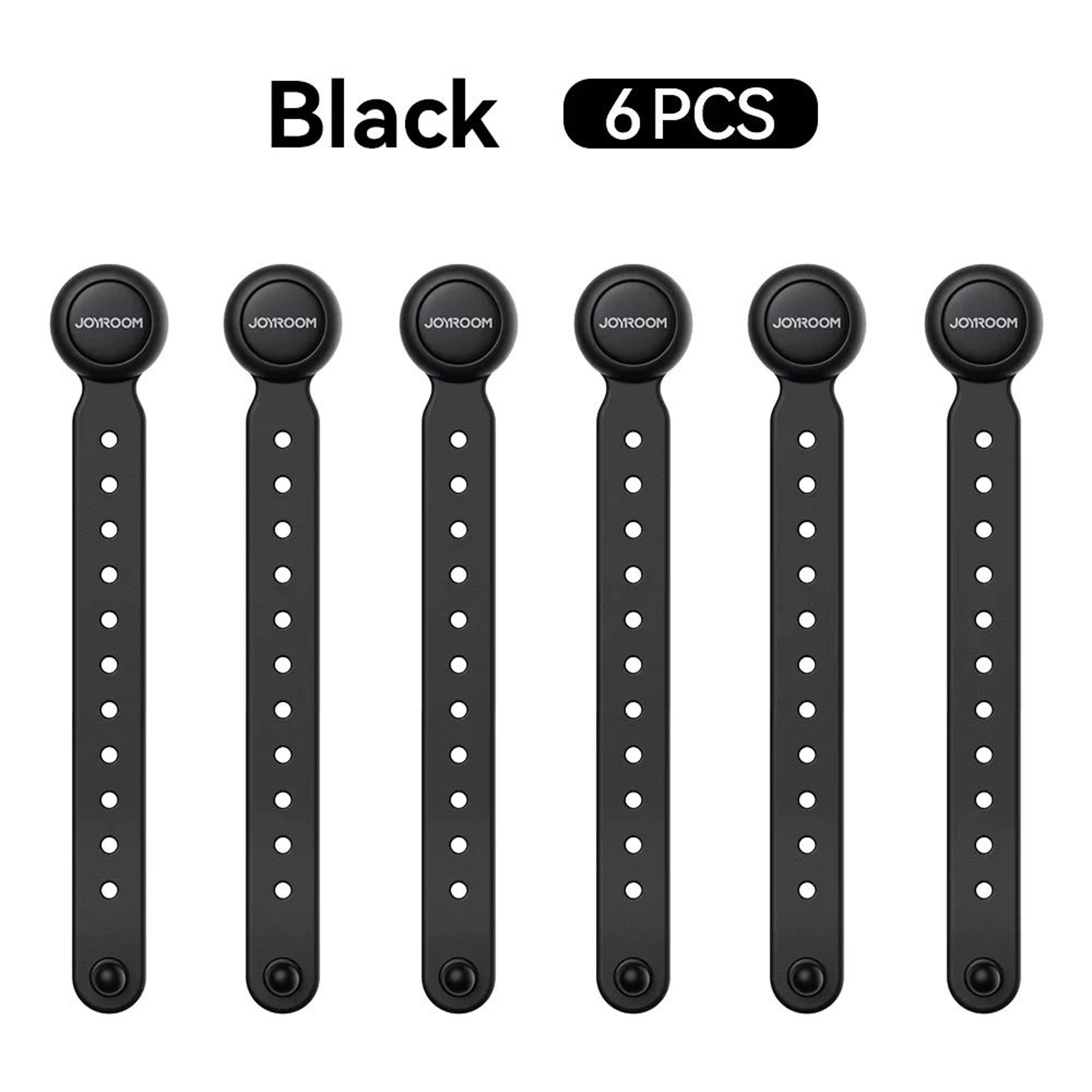 MagniWrap Magnetic Cable Ties Adjustable Cable Organizer Straps Set Of 6 1