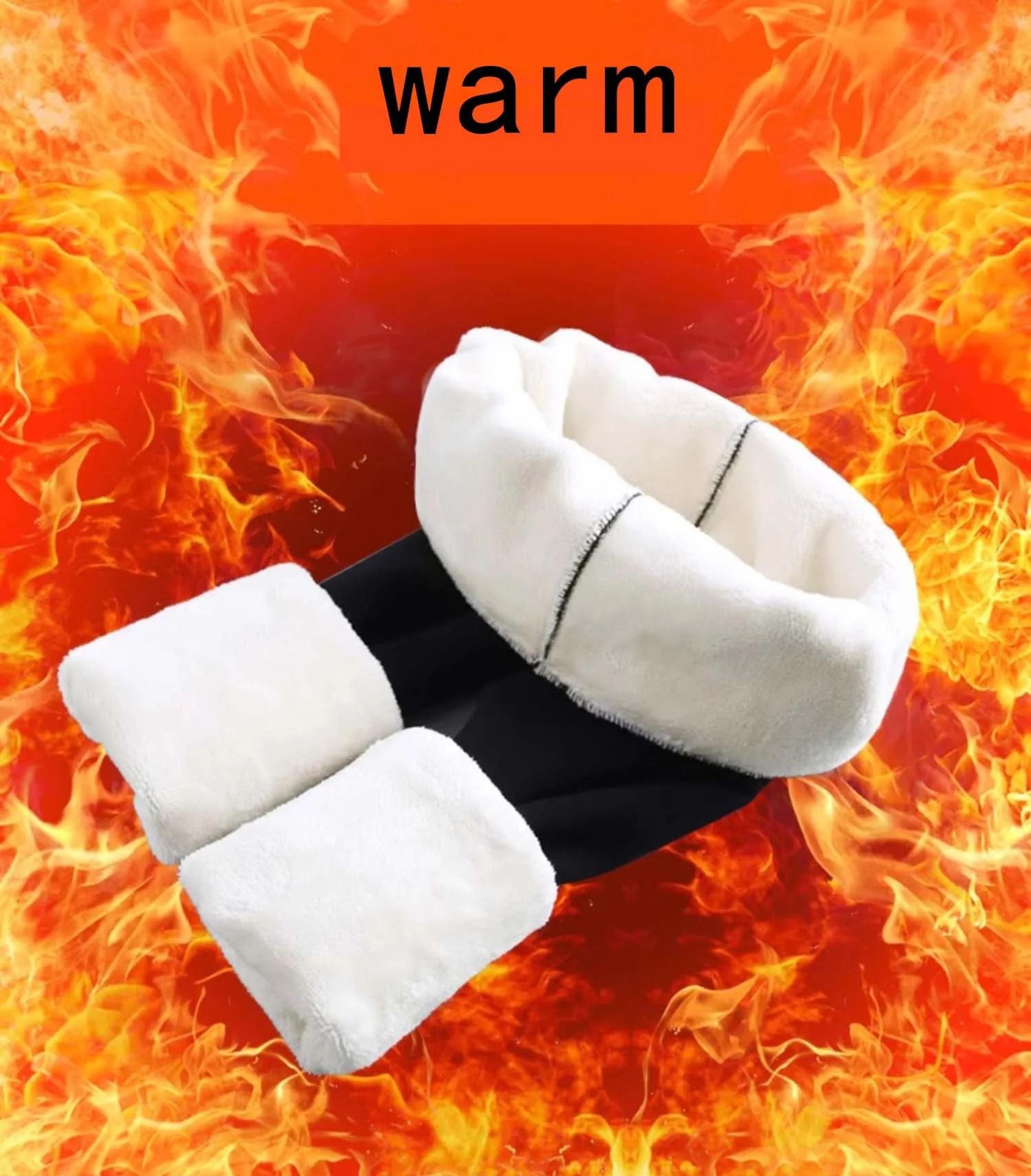 Womens High Waist Thermal Pants Comfortable Elastic Winter Leggings Warm Pocket Casual Trousers 2
