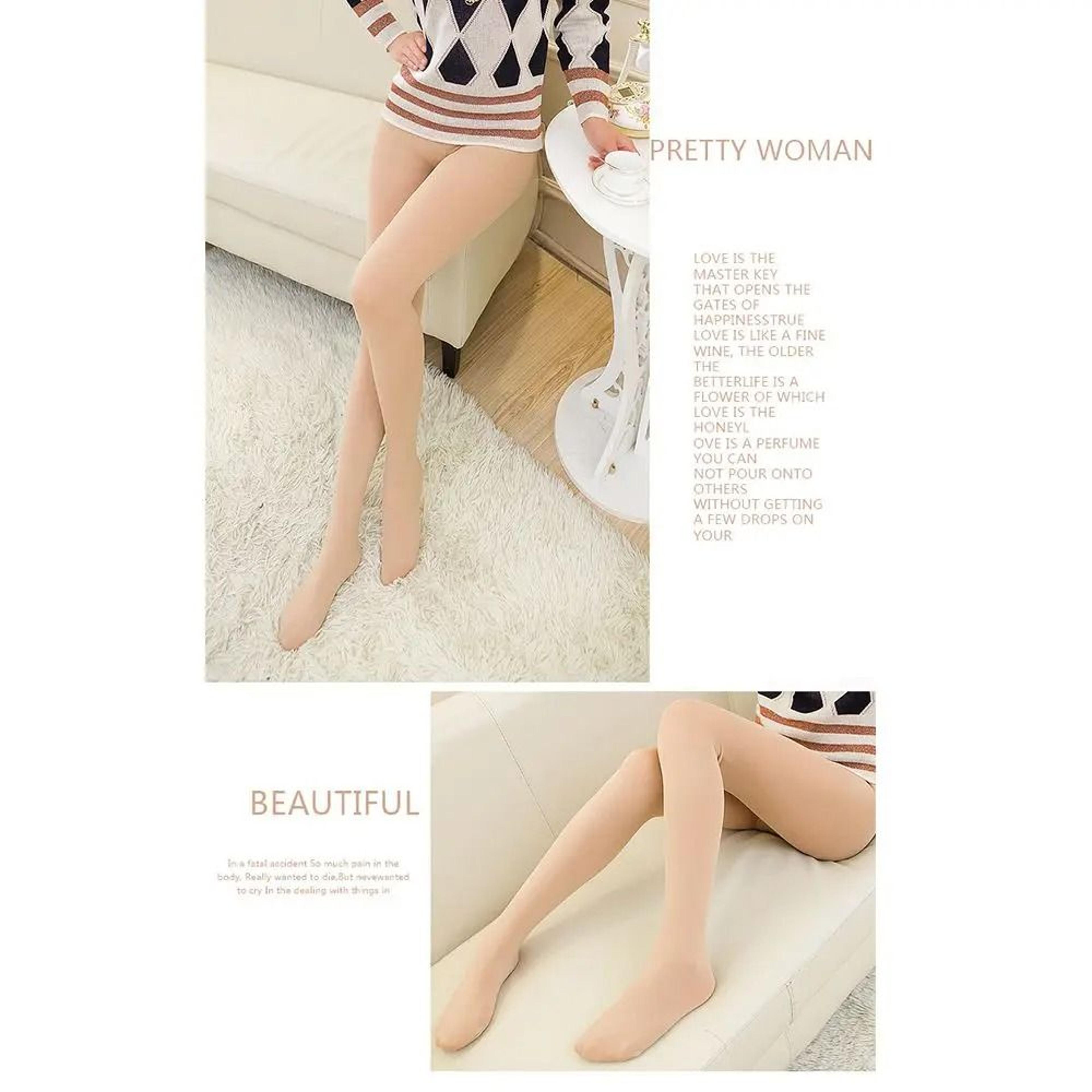 Womens Thermal Fleece Pantyhose Warm Fleece Lined Tights Winter Full Foot Leggings 11