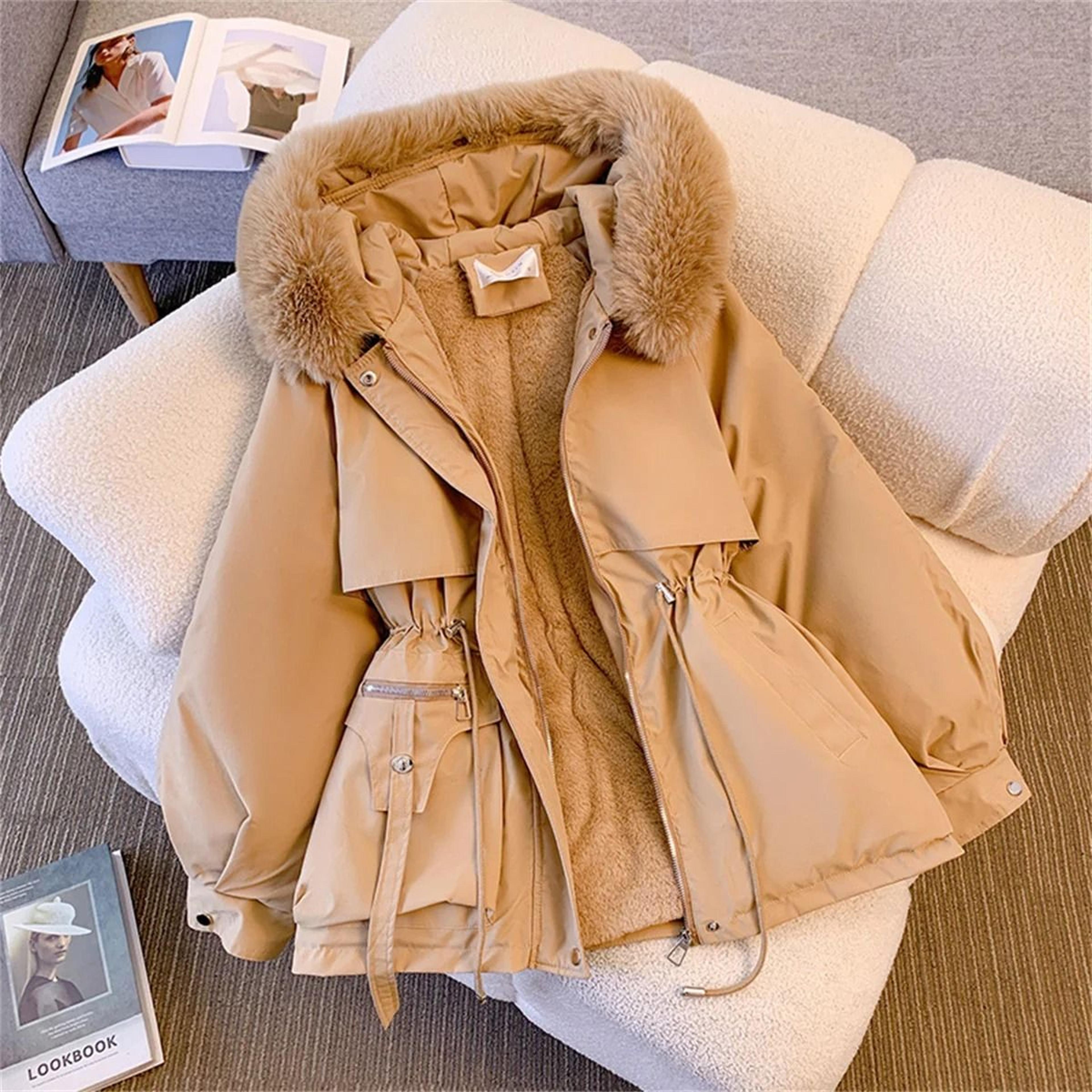 Stylish Womens Hooded Padded Jacket Korean Style Winter Parka Coat 1