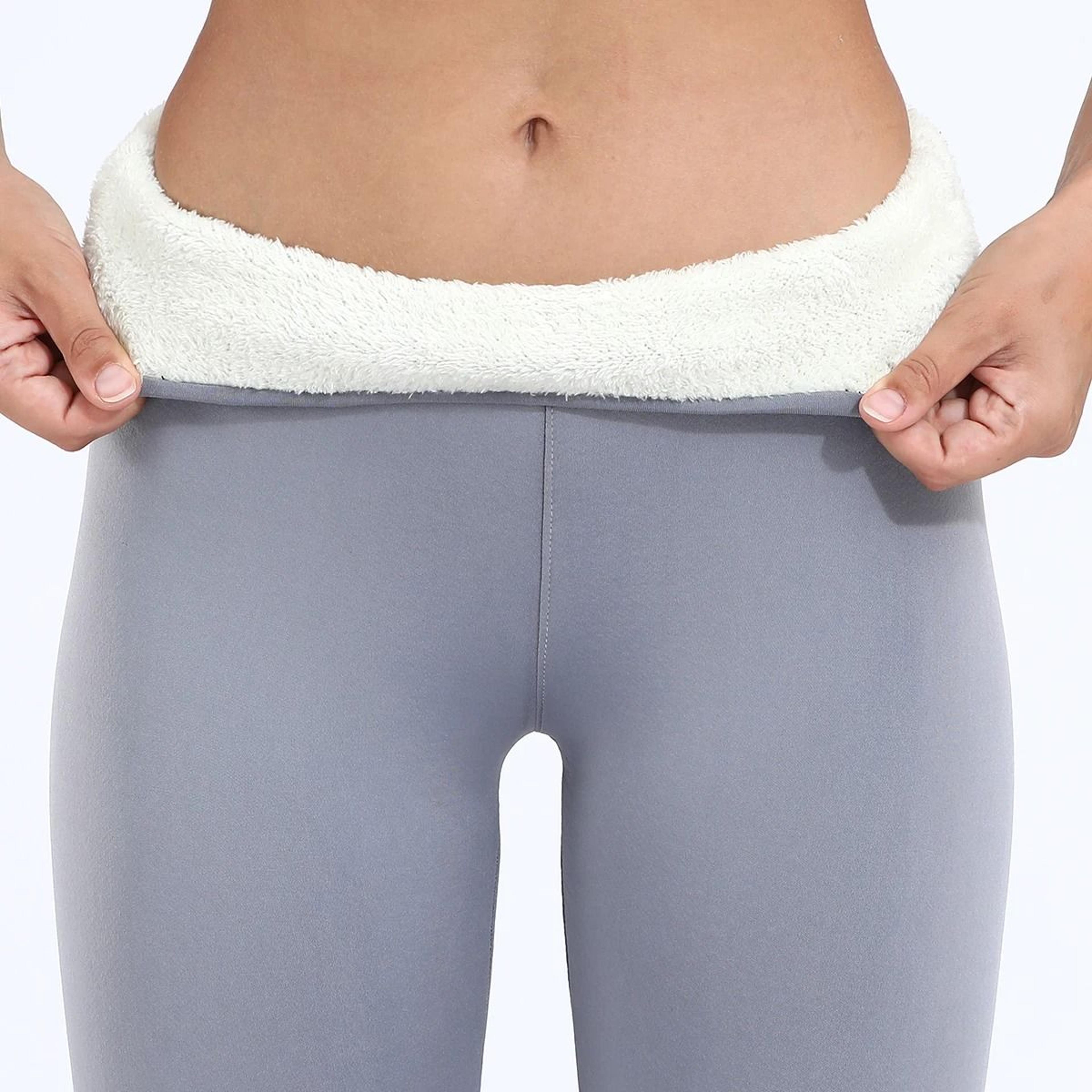 Cozy Womens Winter Fleece Leggings High Waist Velvet Lined Thermal Leggings 5