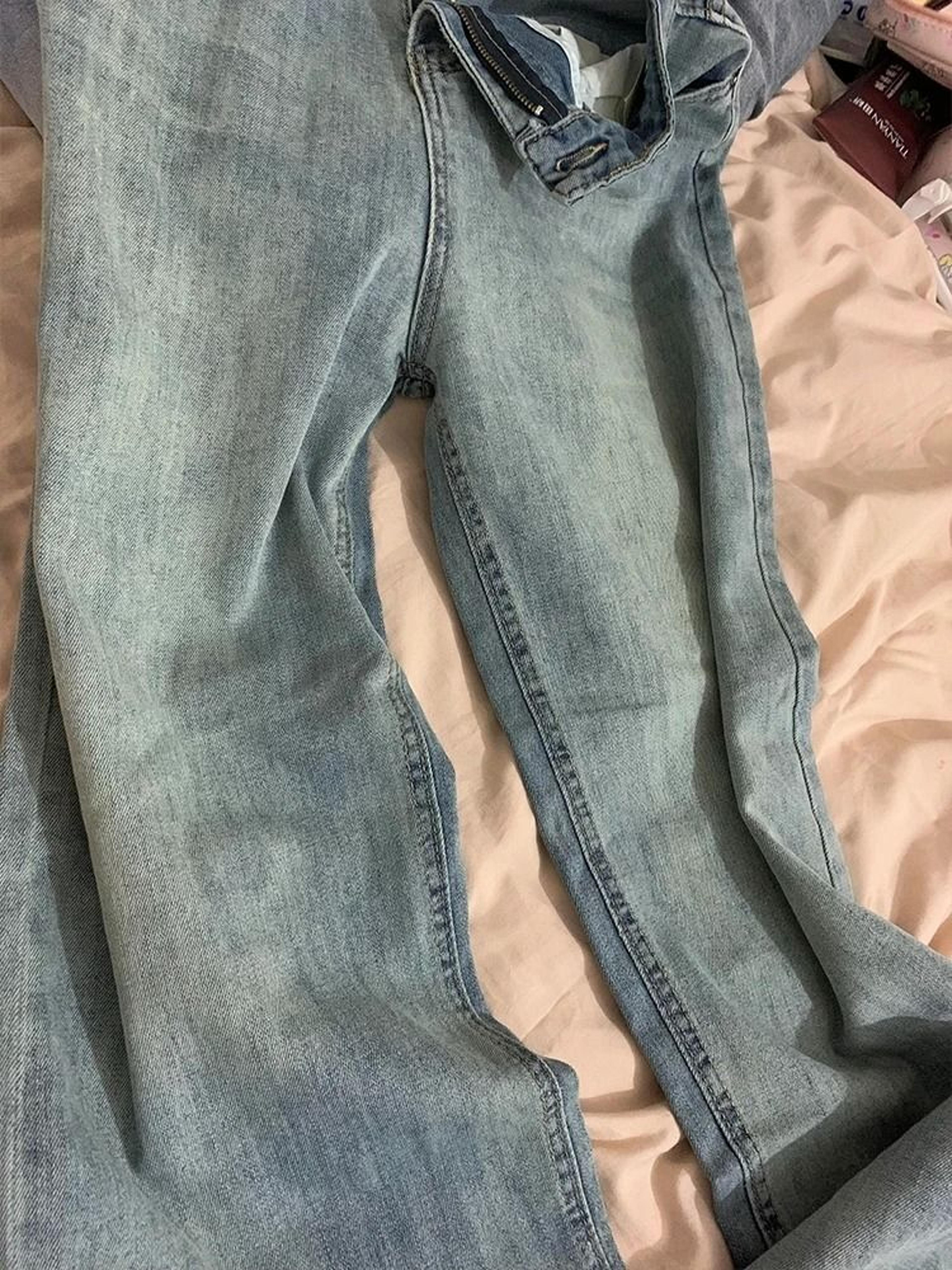 Womens High Waist Bootcut Wide Leg Jeans Relaxed Fit Denim Pants 2