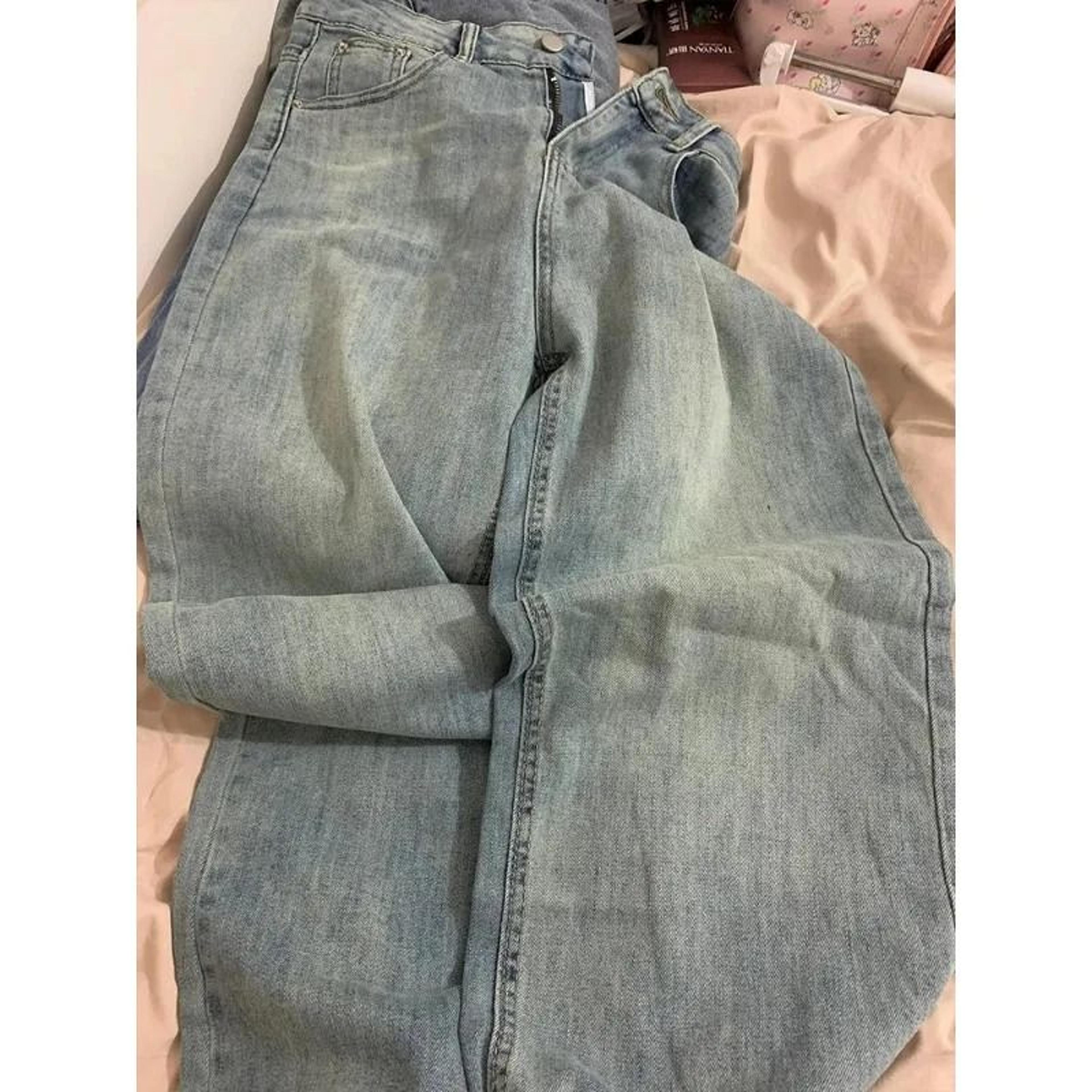 Womens High Waist Bootcut Wide Leg Jeans Relaxed Fit Denim Pants 5