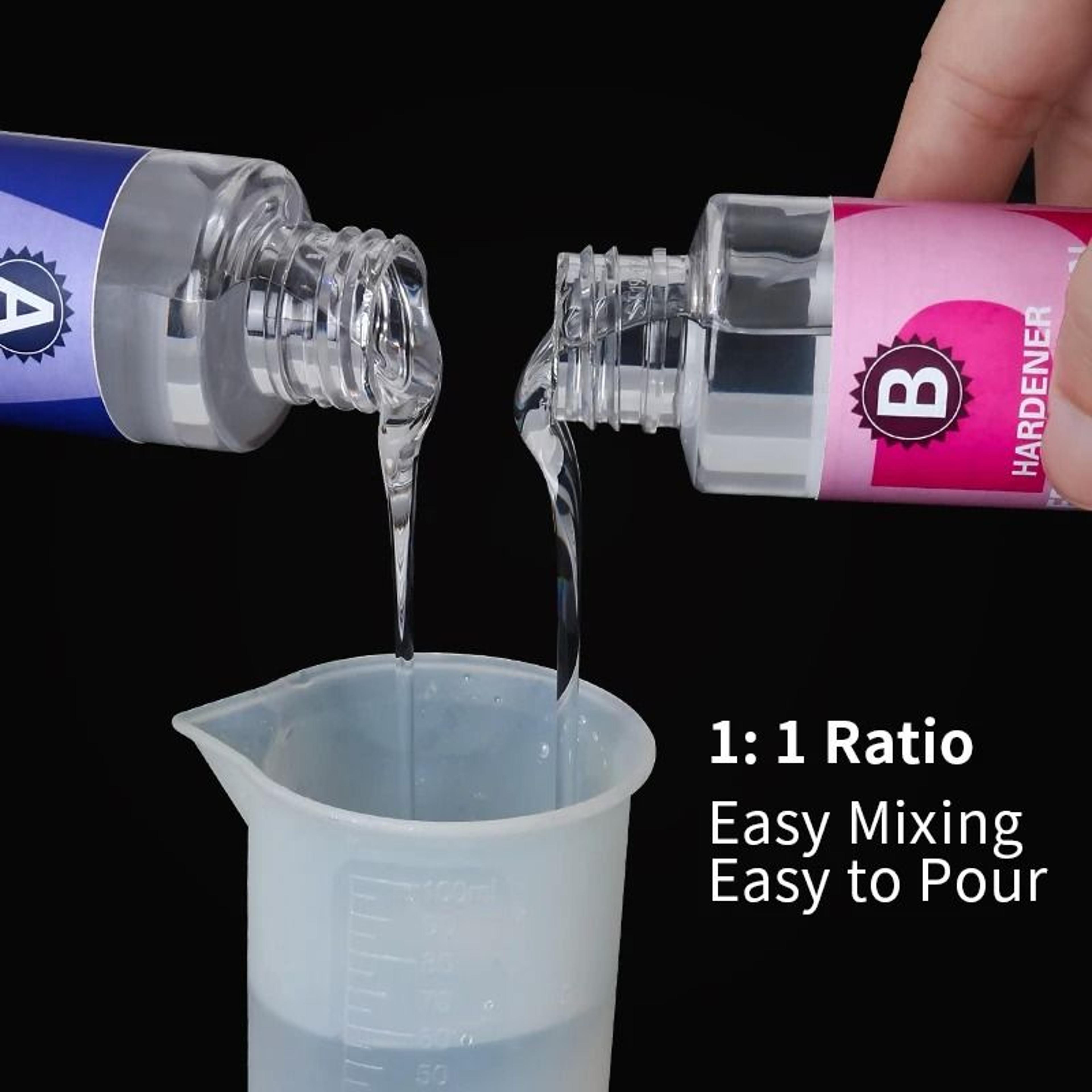 Crystal Clear Epoxy Resin Kit 1 To 1 High Gloss Art Resin Kit Bubble Free Casting Resin For DIY Cra 13