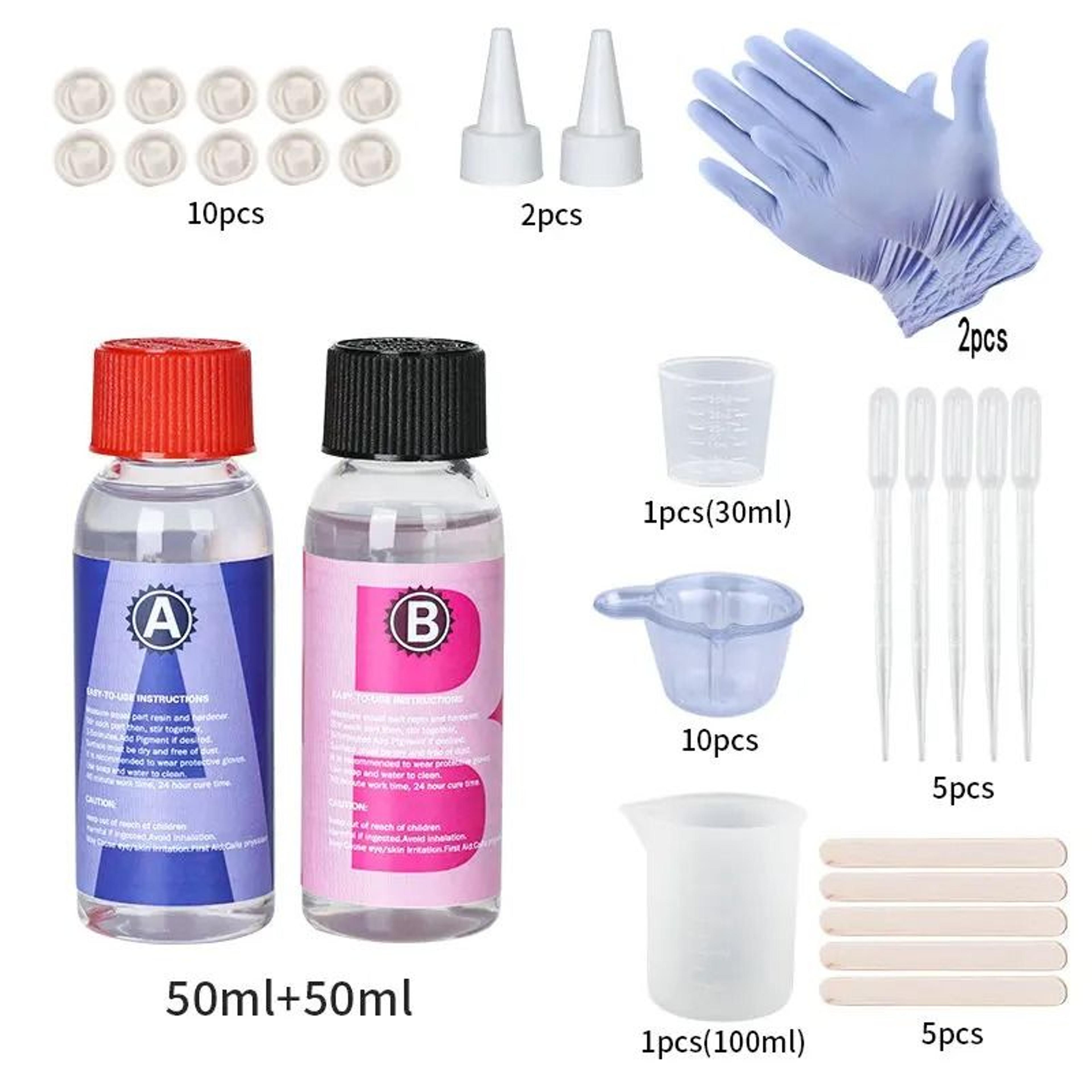 Crystal Clear Epoxy Resin Kit 1 To 1 High Gloss Art Resin Kit Bubble Free Casting Resin For DIY Cra 6