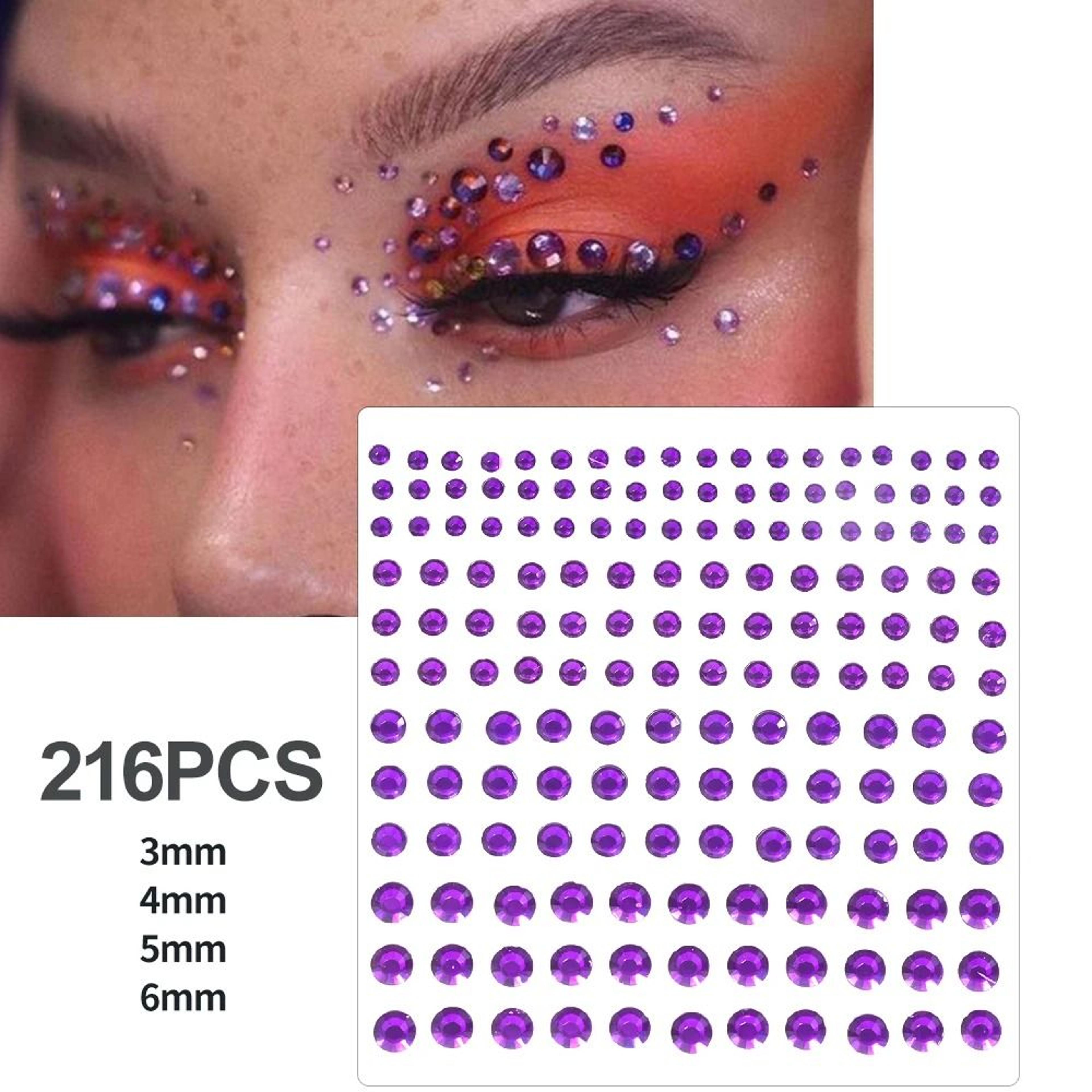 GlamPearl Self Adhesive Face Pearls Stick On Face Gem Stickers Makeup Rhinestone Pearl Set 17