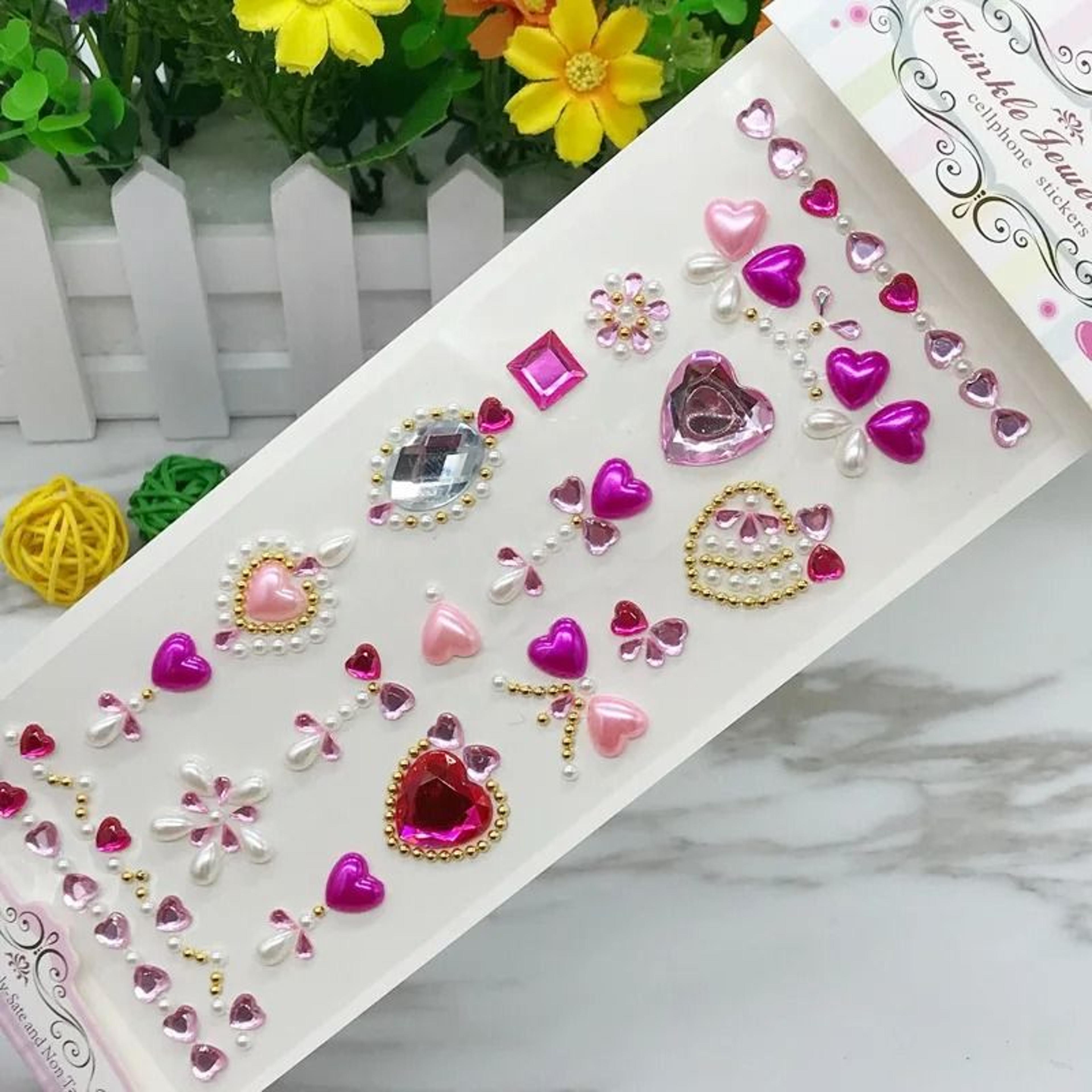 RadiantGlow Rhinestone Face Gems Self Adhesive Face Gem Stickers Festival Crystal Makeup Jewels 6