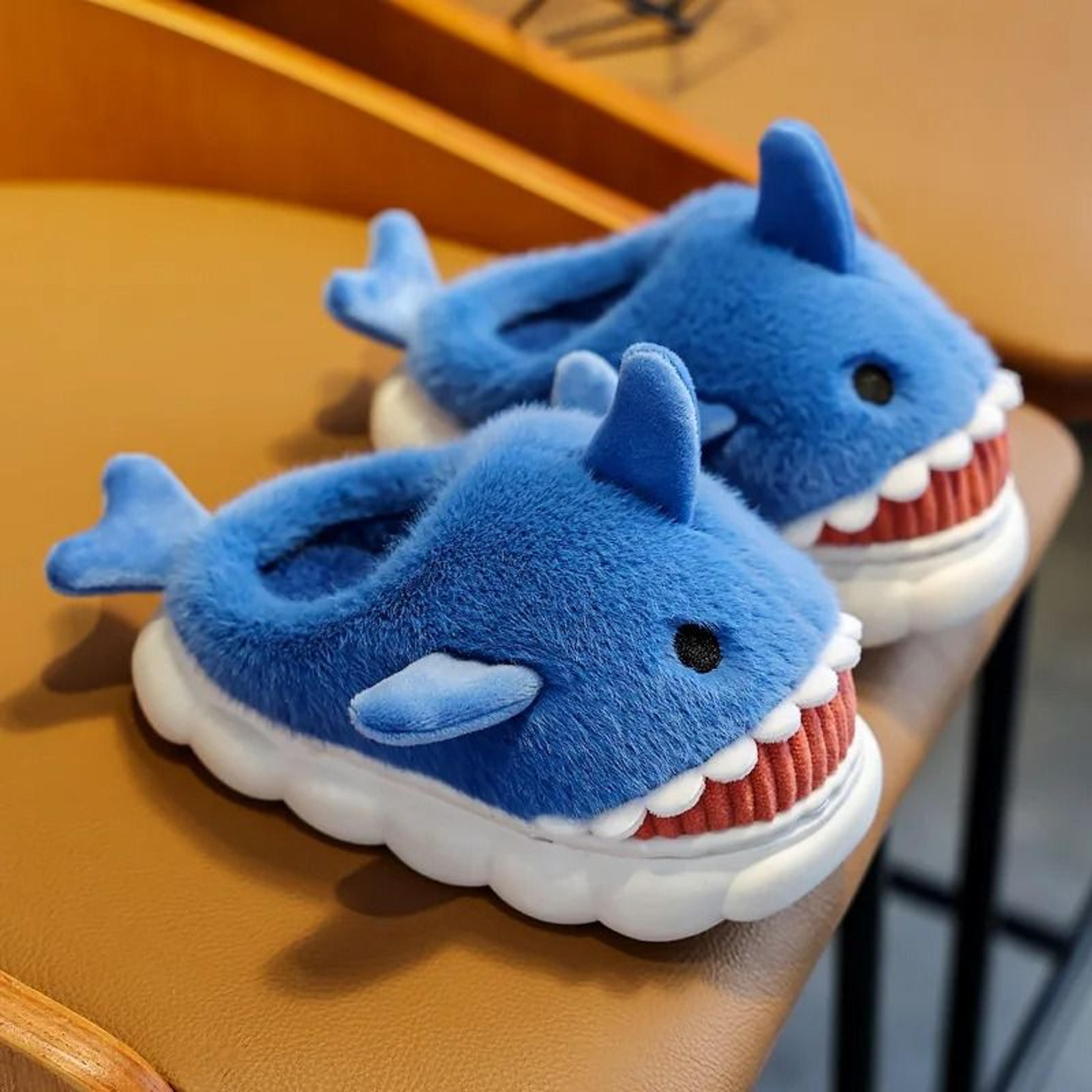 Womens Cartoon Shark Kigurumi Pajamas Hooded Animal Onesie Sleepwear Winter Cosplay Jumpsuit 5