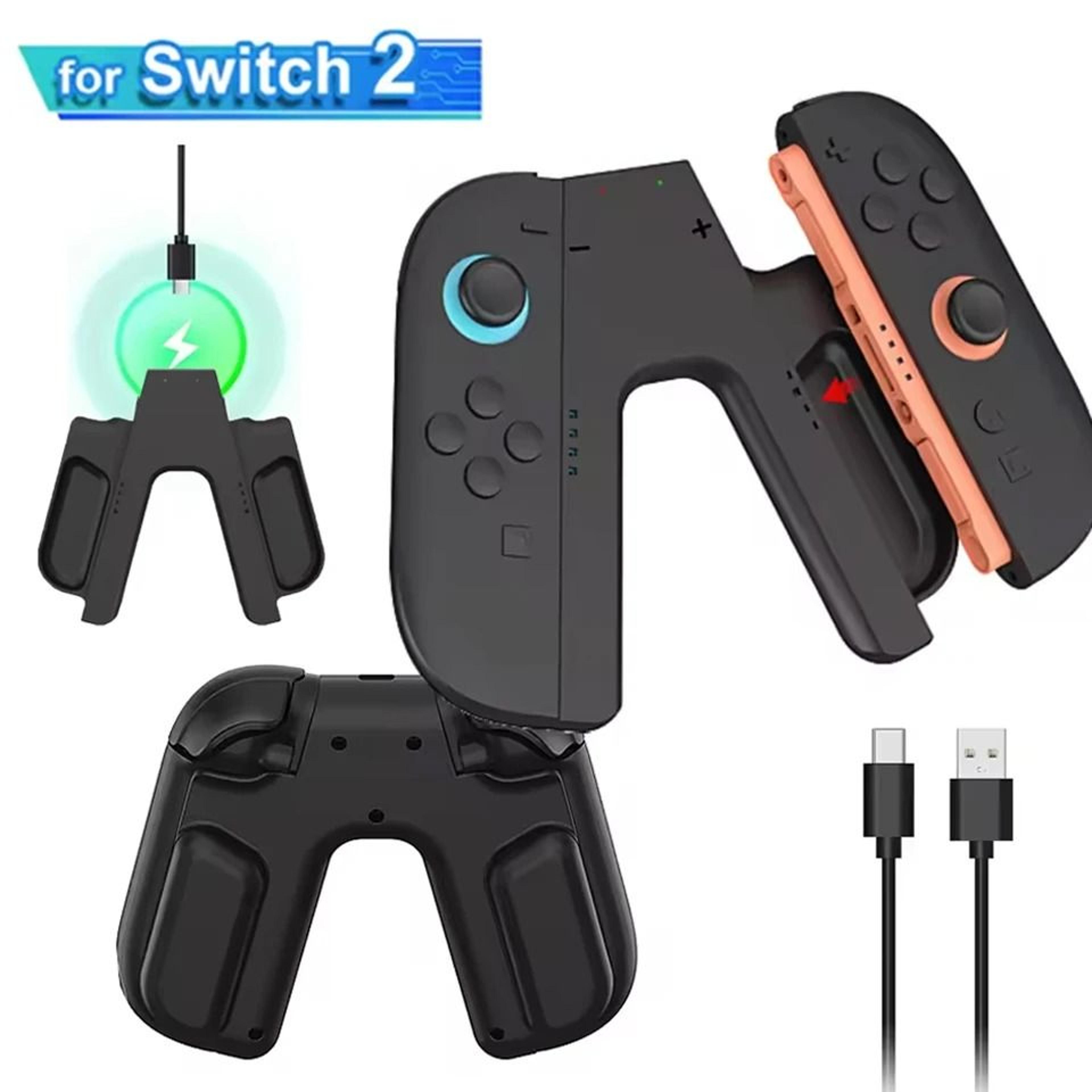 Nintendo Switch 2 Joycon Charging Grip Controller Handle Charging Dock Station 0
