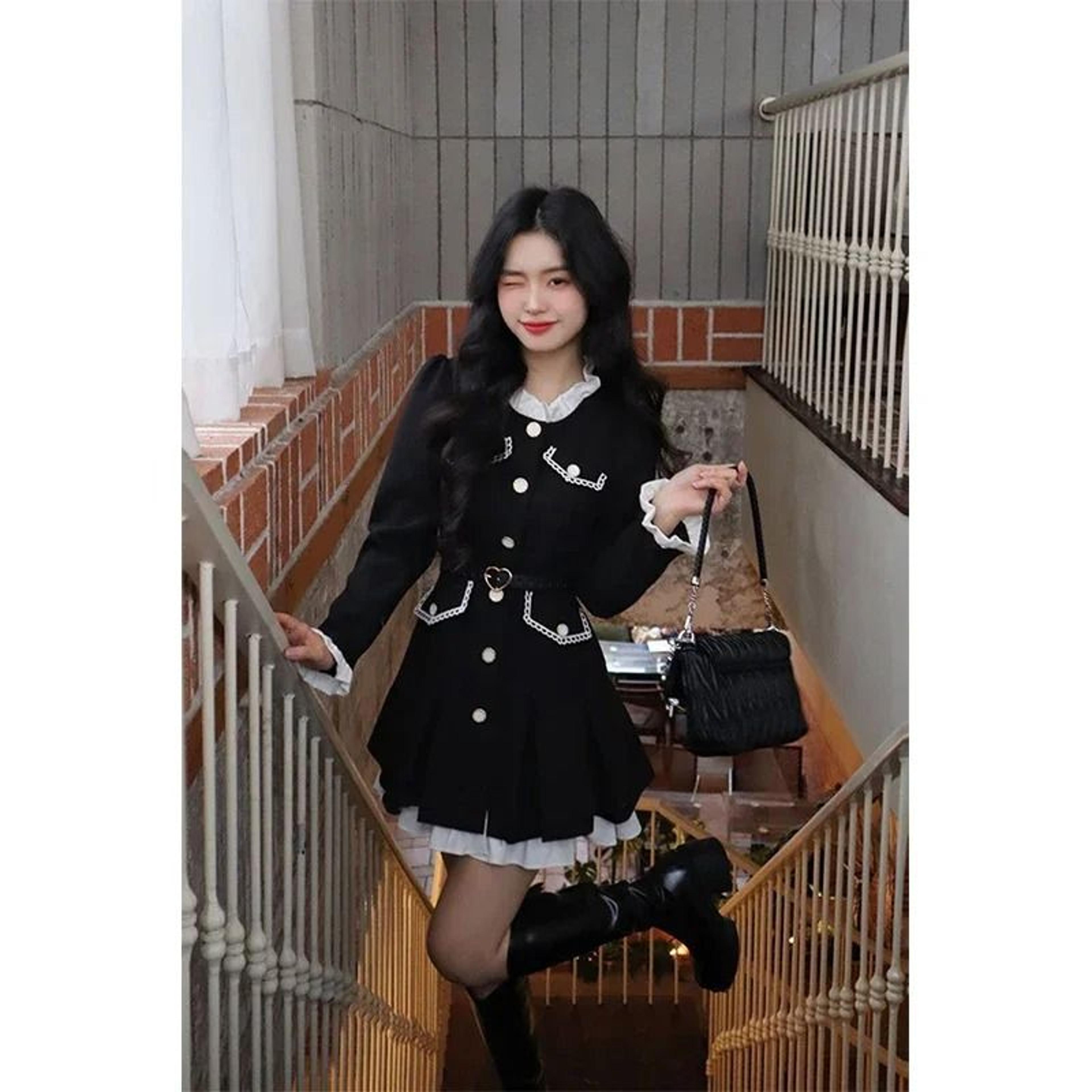 Y2K Vintage Belt Mini Dress Pink Pleated Kawaii Party Dress For Women 6