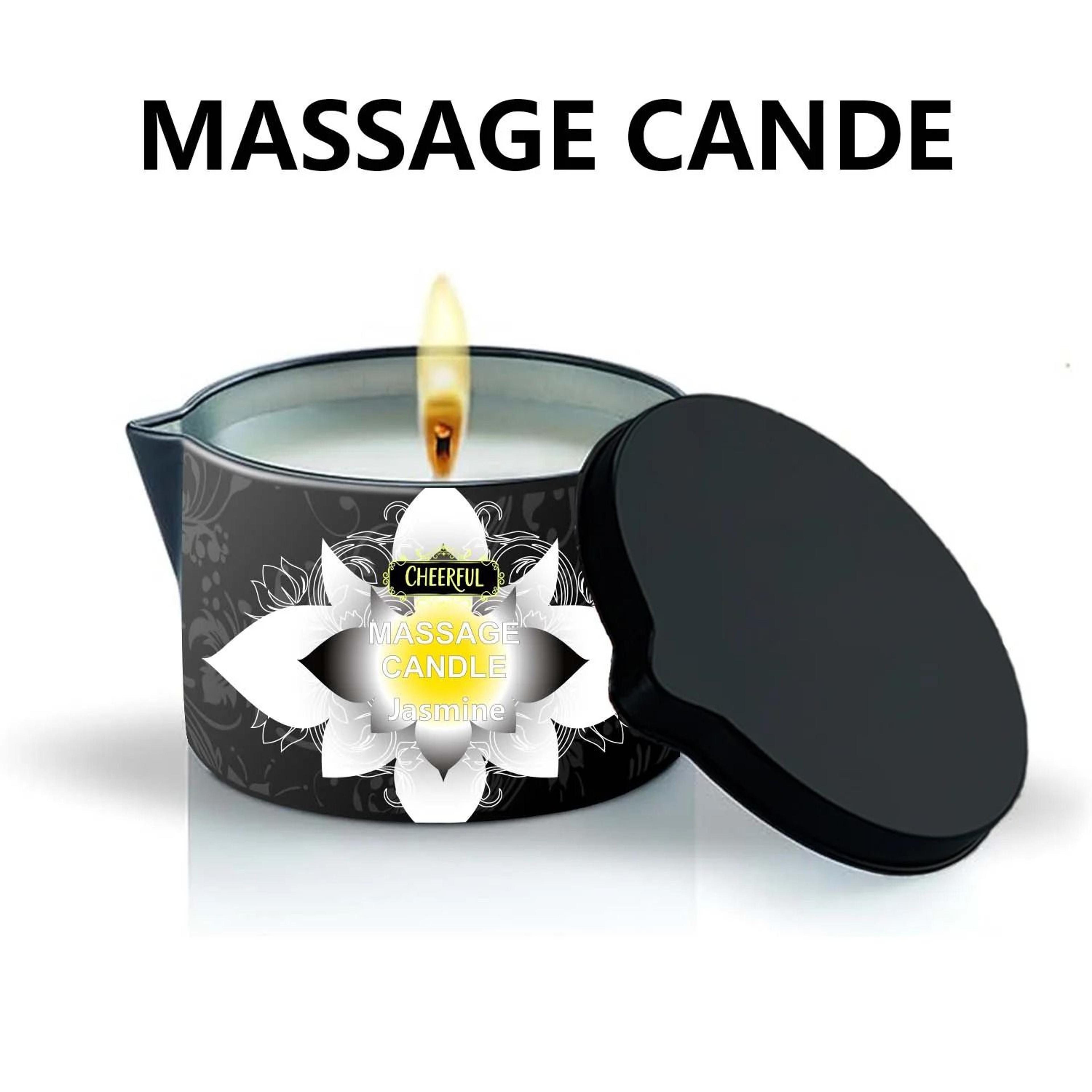 Luxury Massage Oil Candle Aromatherapy Body Oil Candle For Stress Relief 5