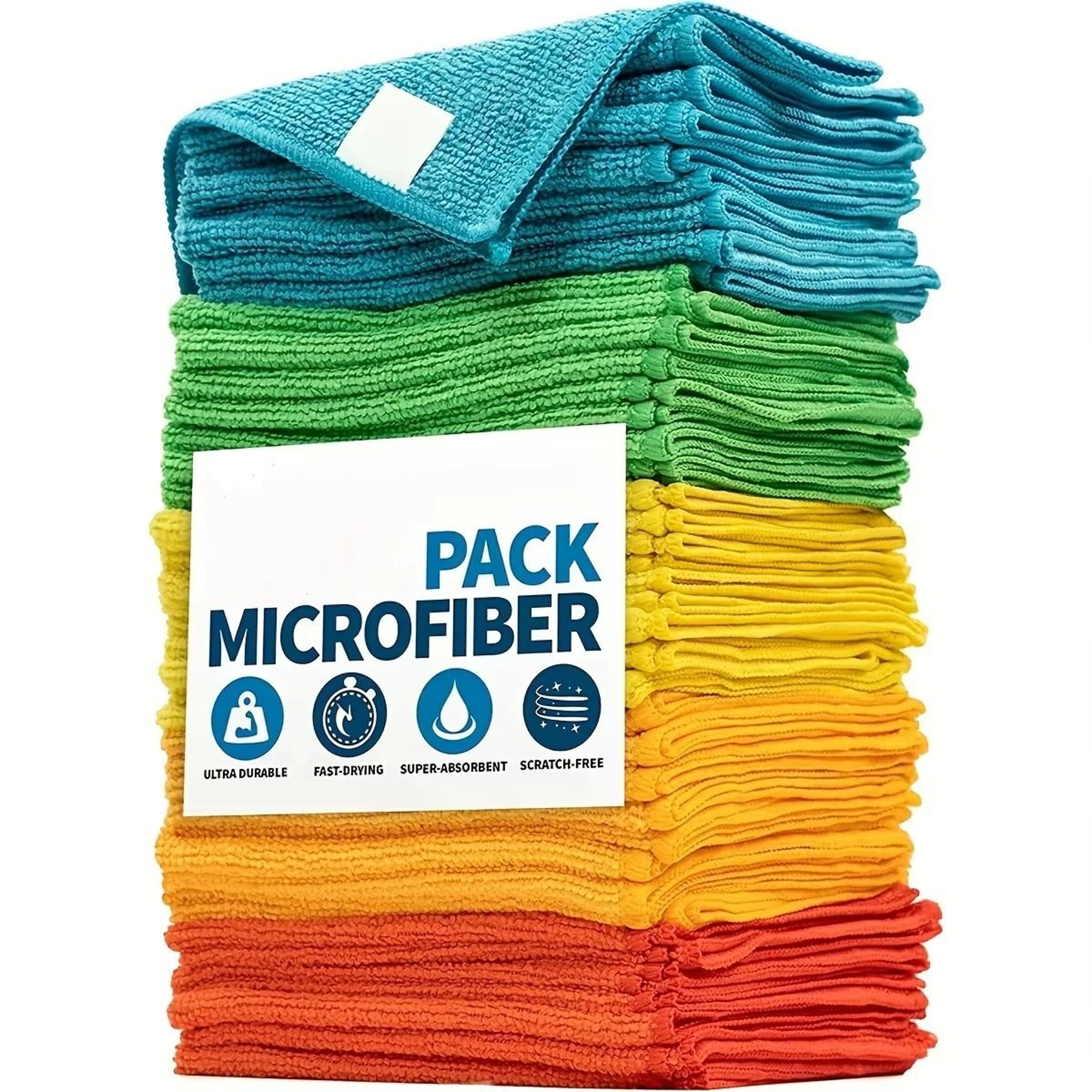 Ultra Absorbent Microfiber Cleaning Cloth Multi Purpose Dishwashing Cloth Reusable Kitchen Cleaning 0