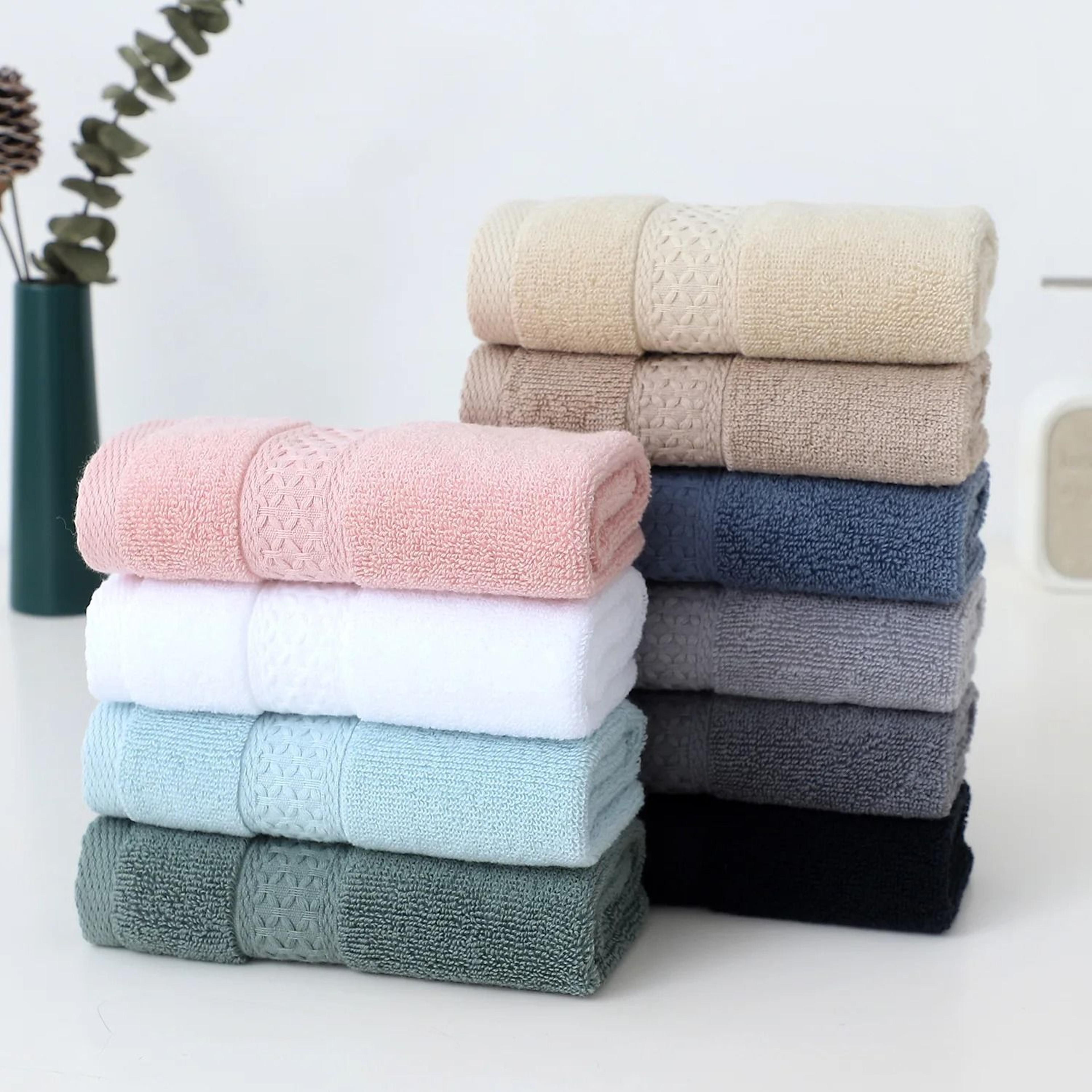 Pure Cotton Square Towels Soft Face Wash Towels Absorbent 30x30cm 4 Pack 14