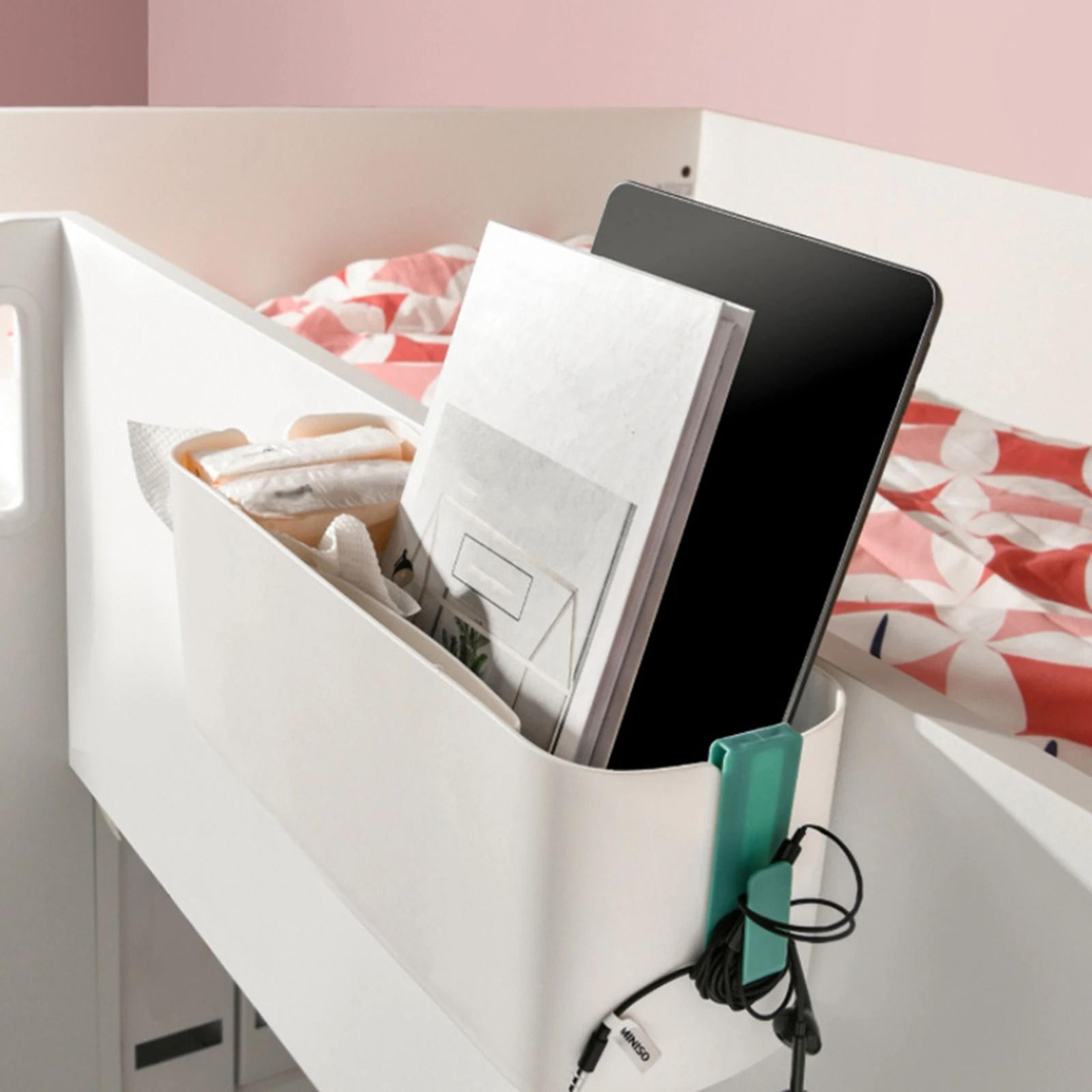 Bedside Storage Caddy Bed Hanging Organizer Bag With Pockets For Phone Books And Essentials 8