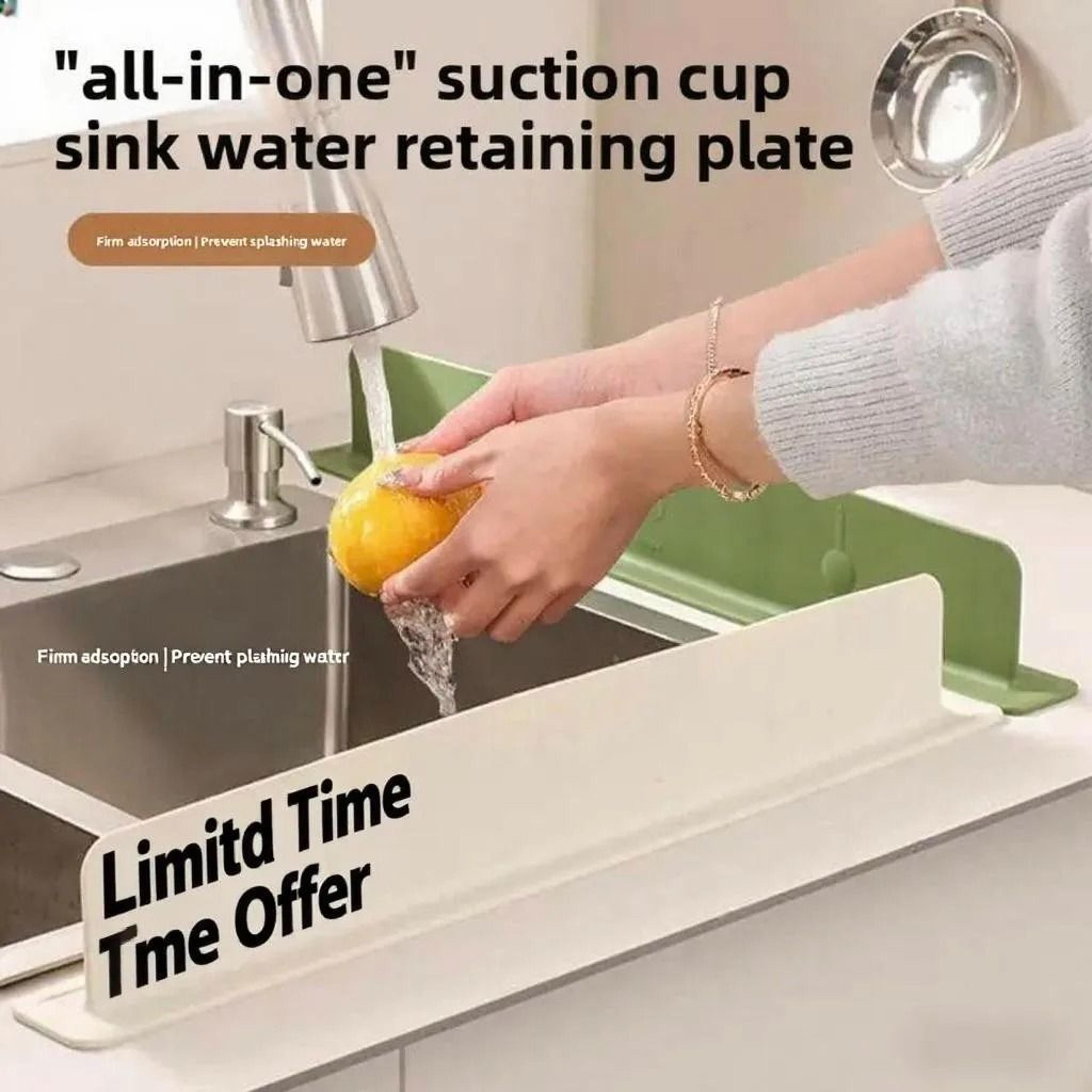 Silicone Sink Splash Guard Kitchen Water Shield Protector For Clean And Dry Dishwashing 9