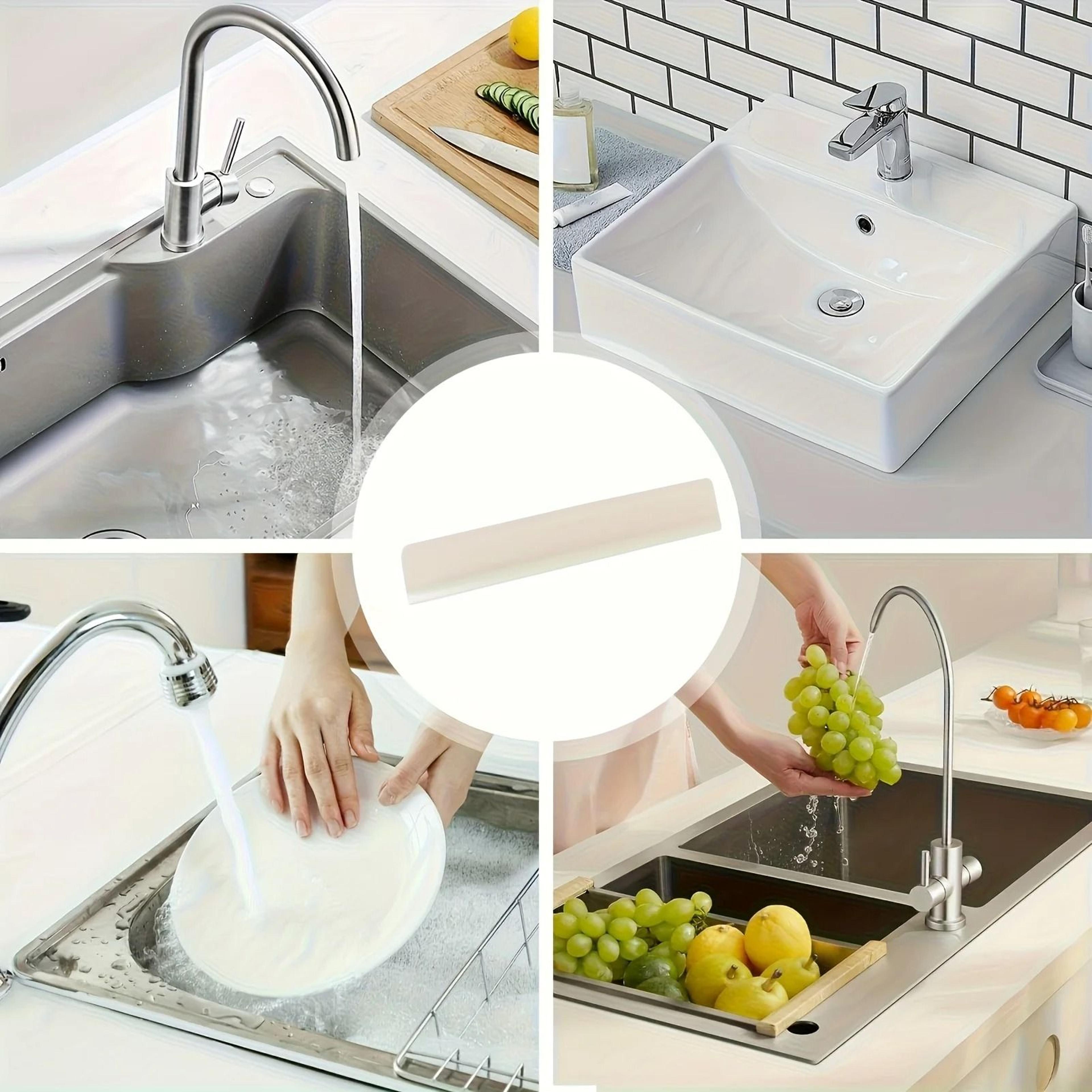 Silicone Sink Splash Guard Kitchen Water Shield Protector For Clean And Dry Dishwashing 10