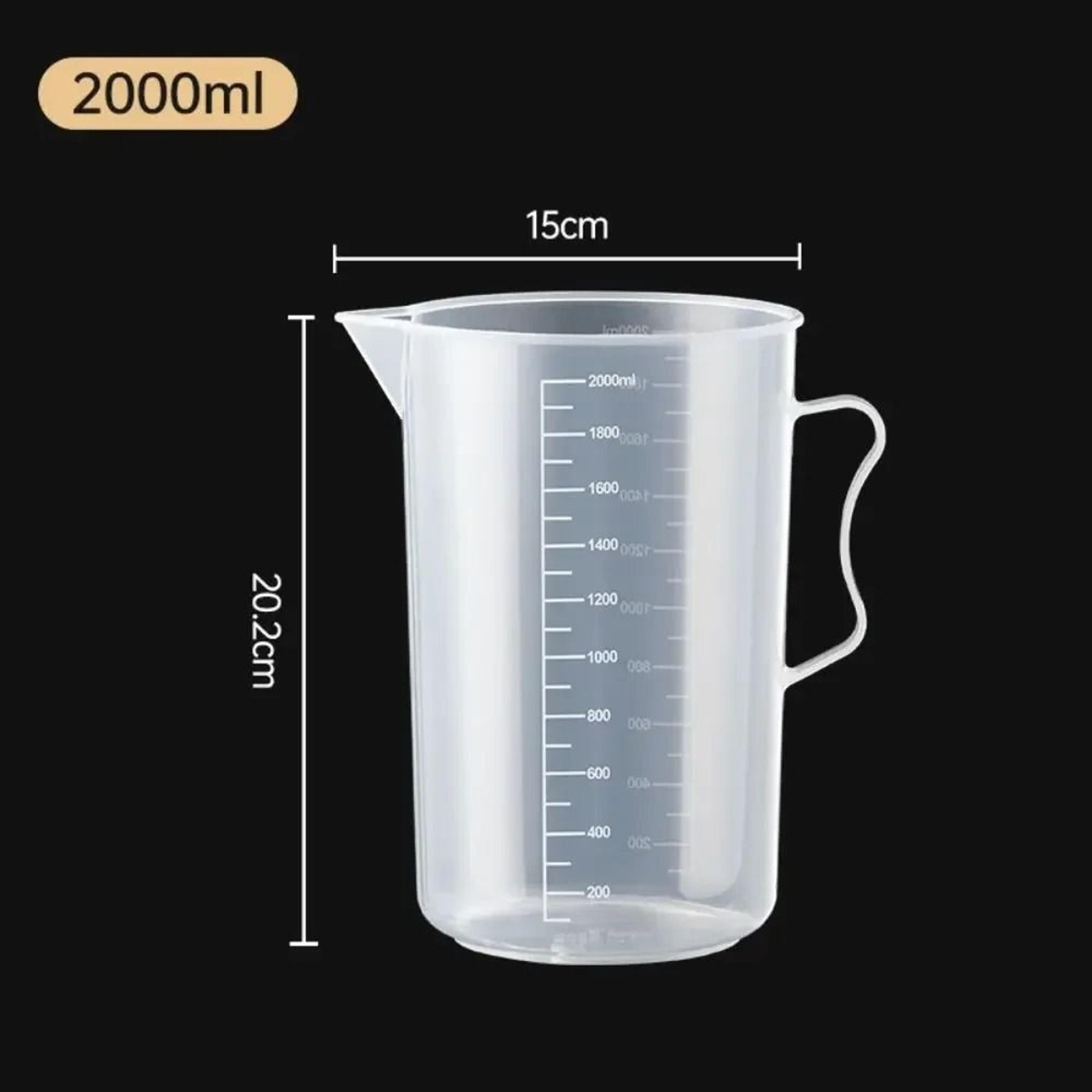 Large Plastic Measuring Cup With Scale Food Grade Graduated Measuring Beaker For Kitchen And Lab Us 5