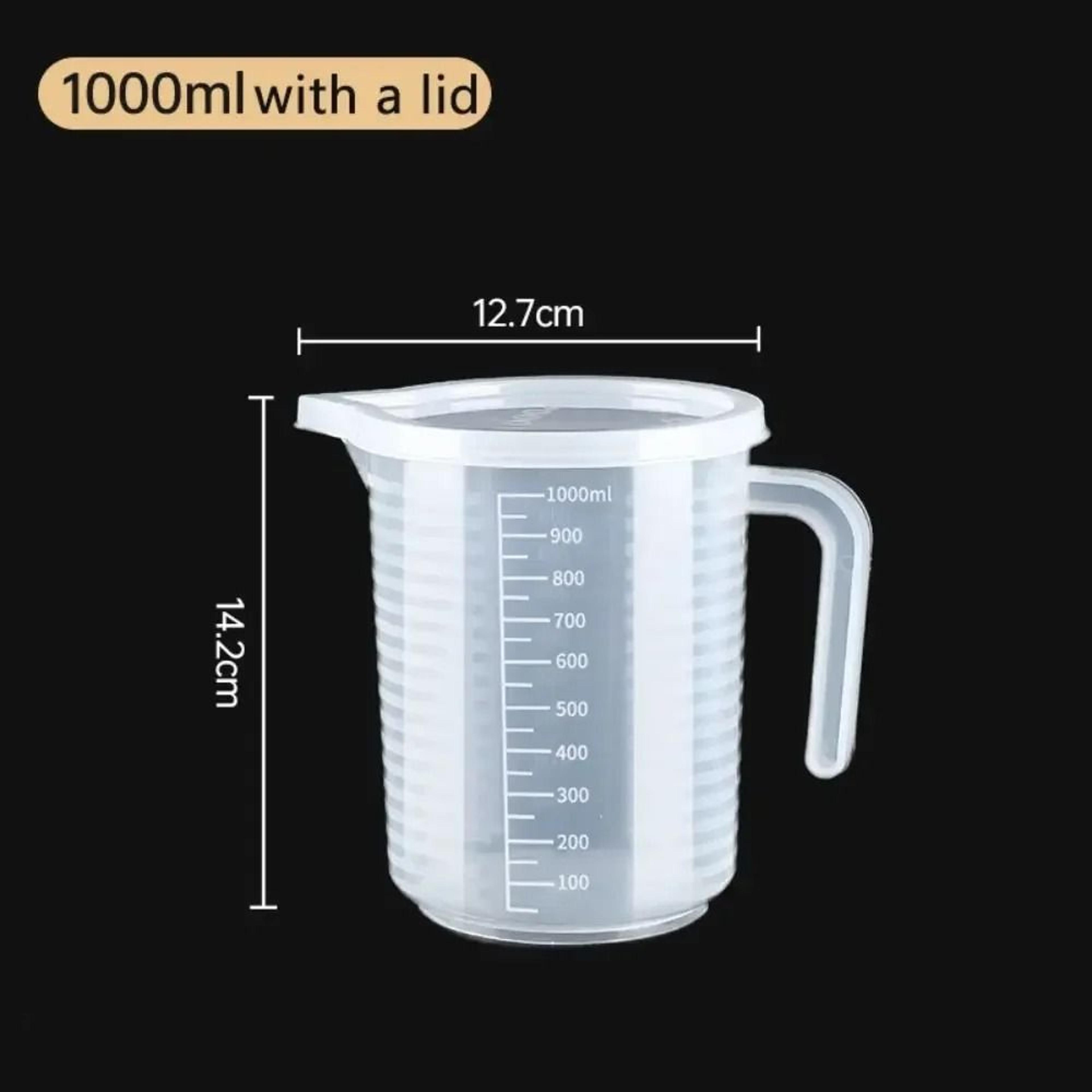 Large Plastic Measuring Cup With Scale Food Grade Graduated Measuring Beaker For Kitchen And Lab Us 8