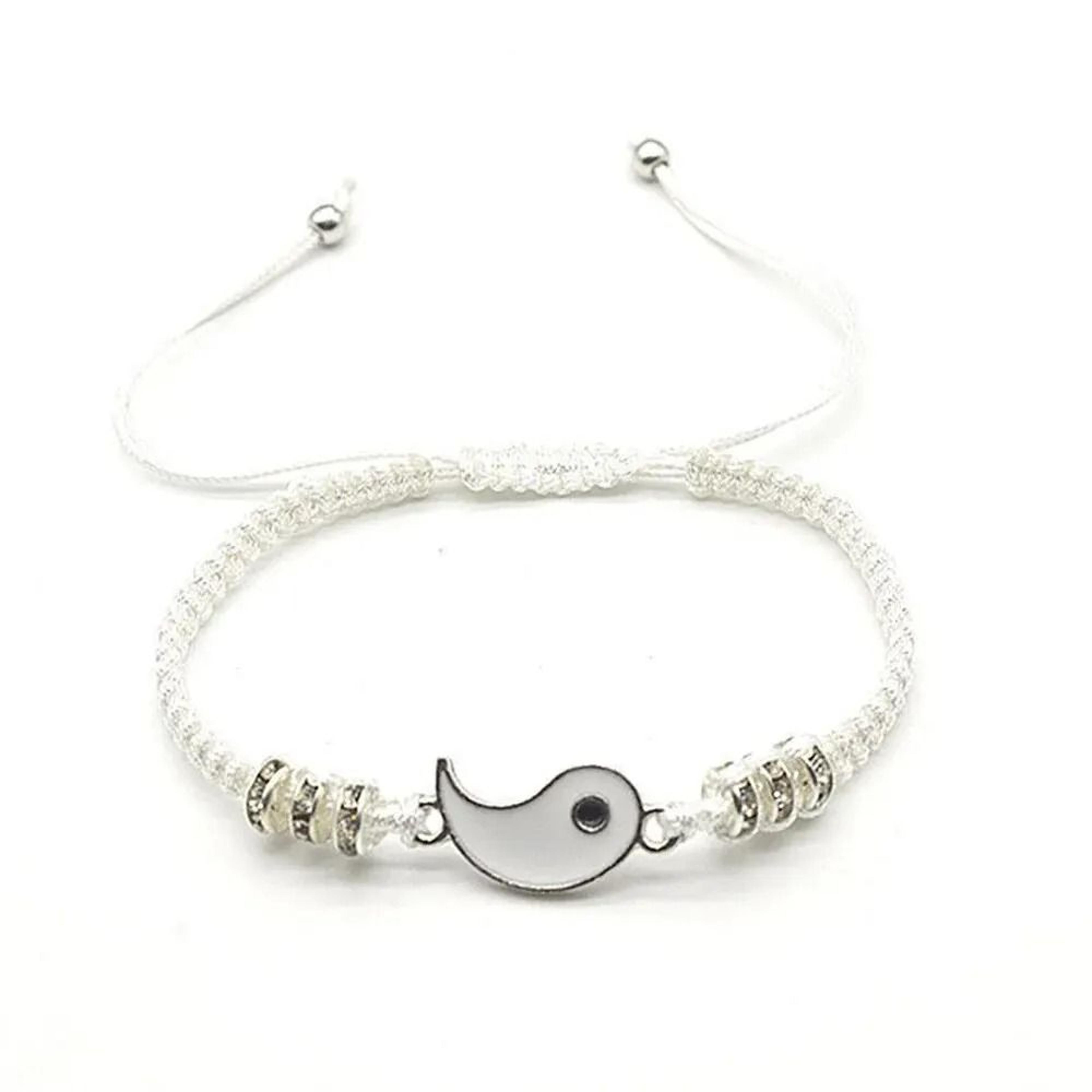 Yin Yang Couple Bracelet Set Adjustable Rope Matching Bracelets For Partners And Friends 3