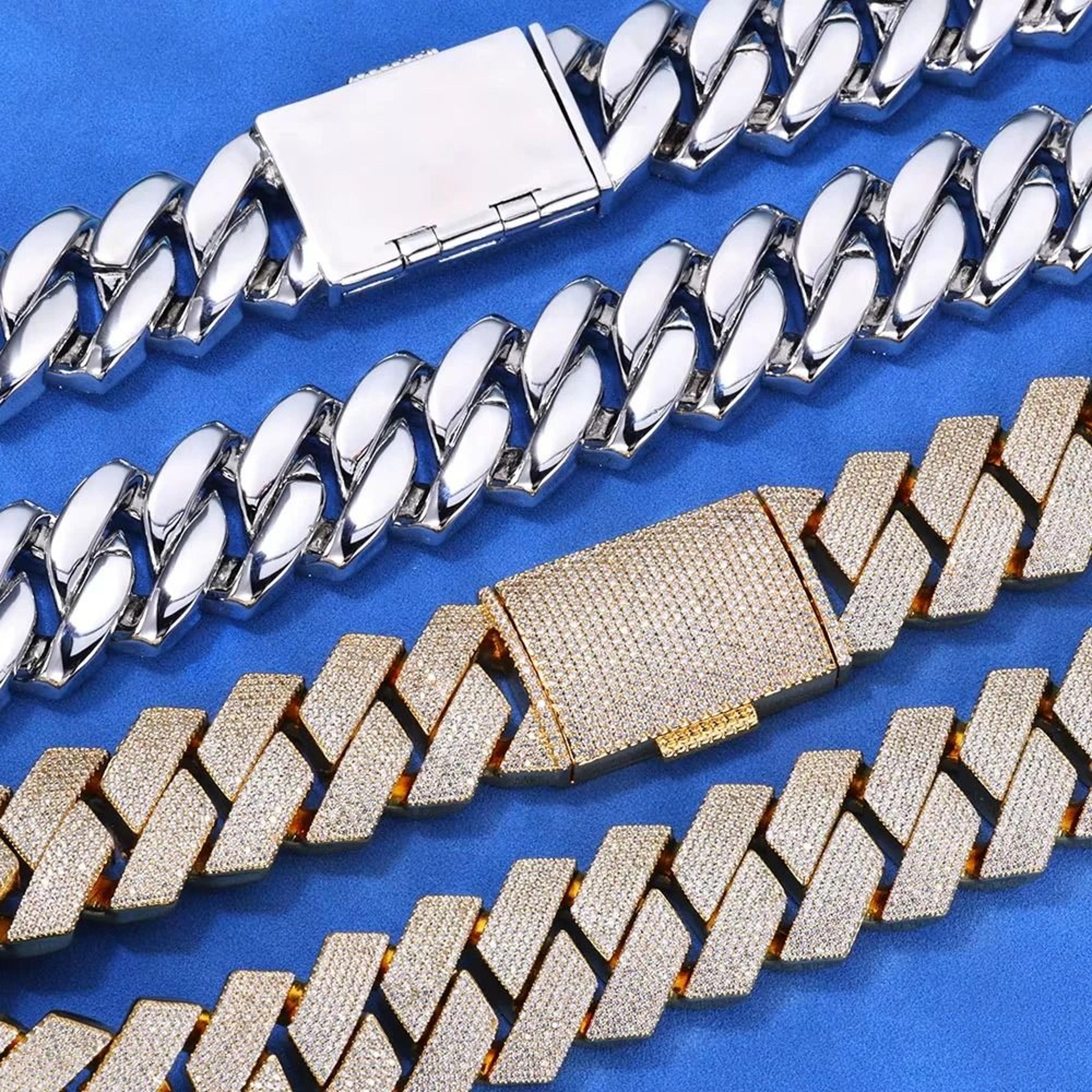 Iced Out Cuban Link Chain 15mm Six Row Heavy Hip Hop Necklace 6