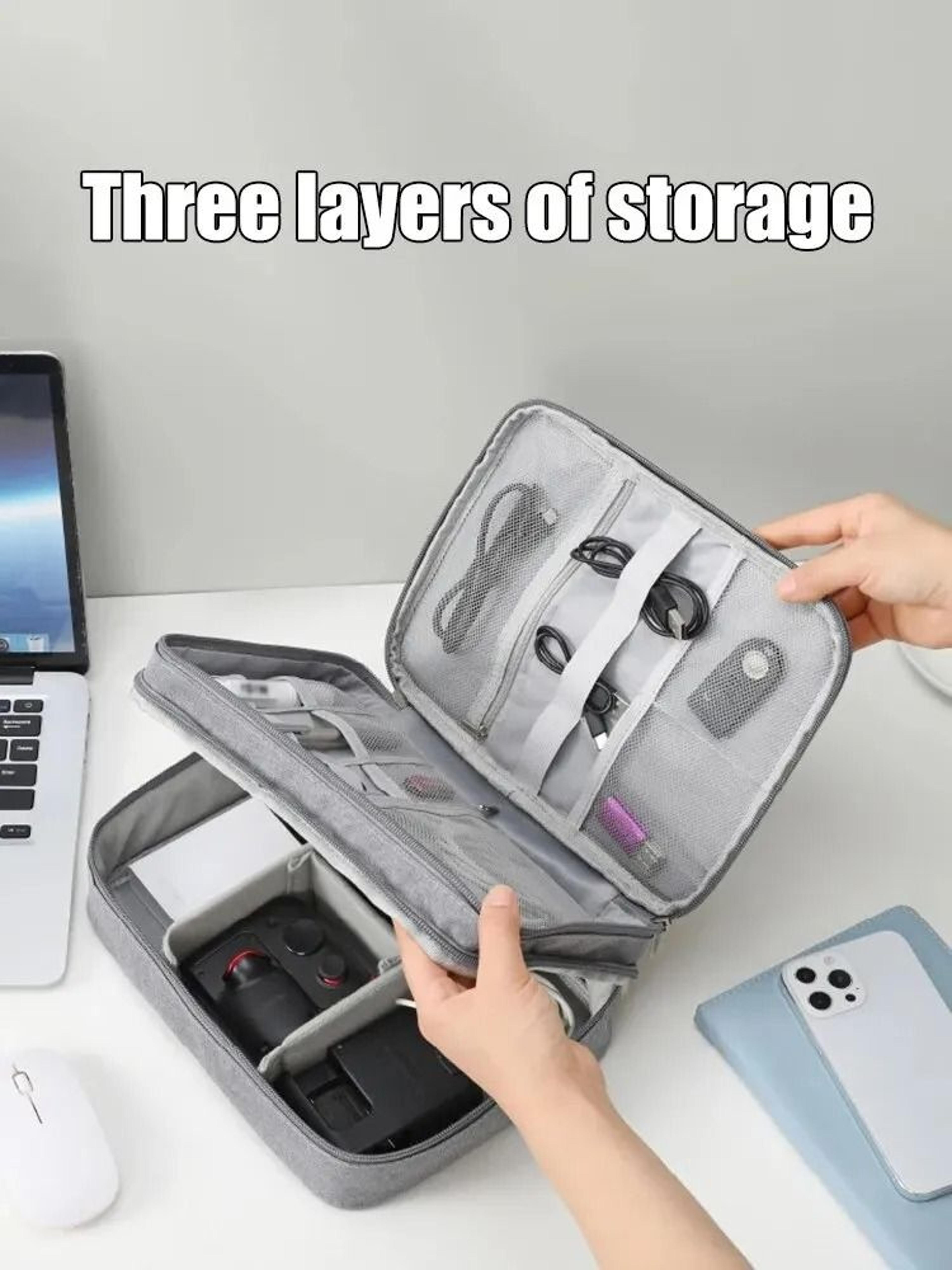 Multifunction Electronics Organizer Bag Cable Storage Travel Tech Accessories Case 6