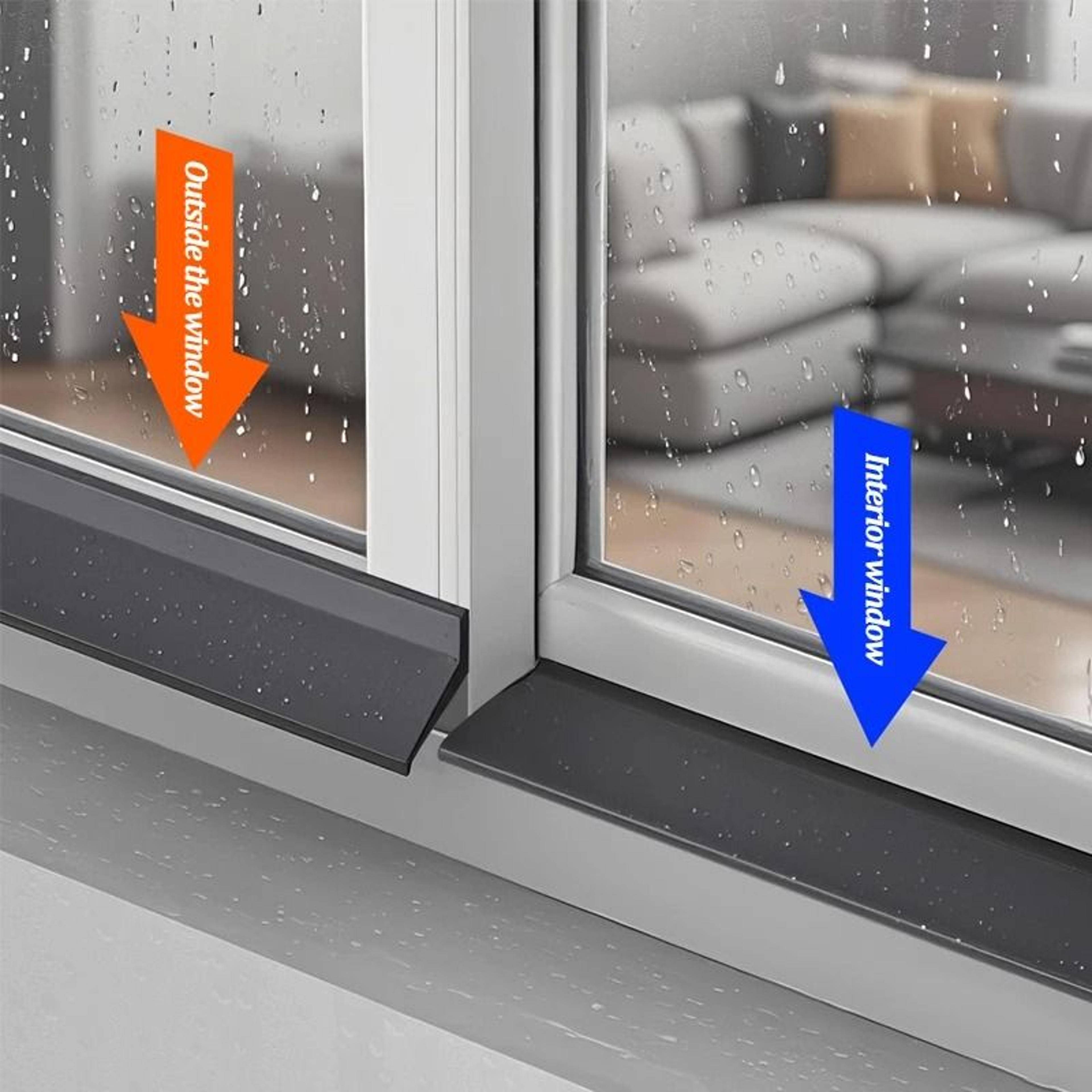Window Weather Strip Water Blocking Bar Sliding Window Rain Seal Insulation Strip 9