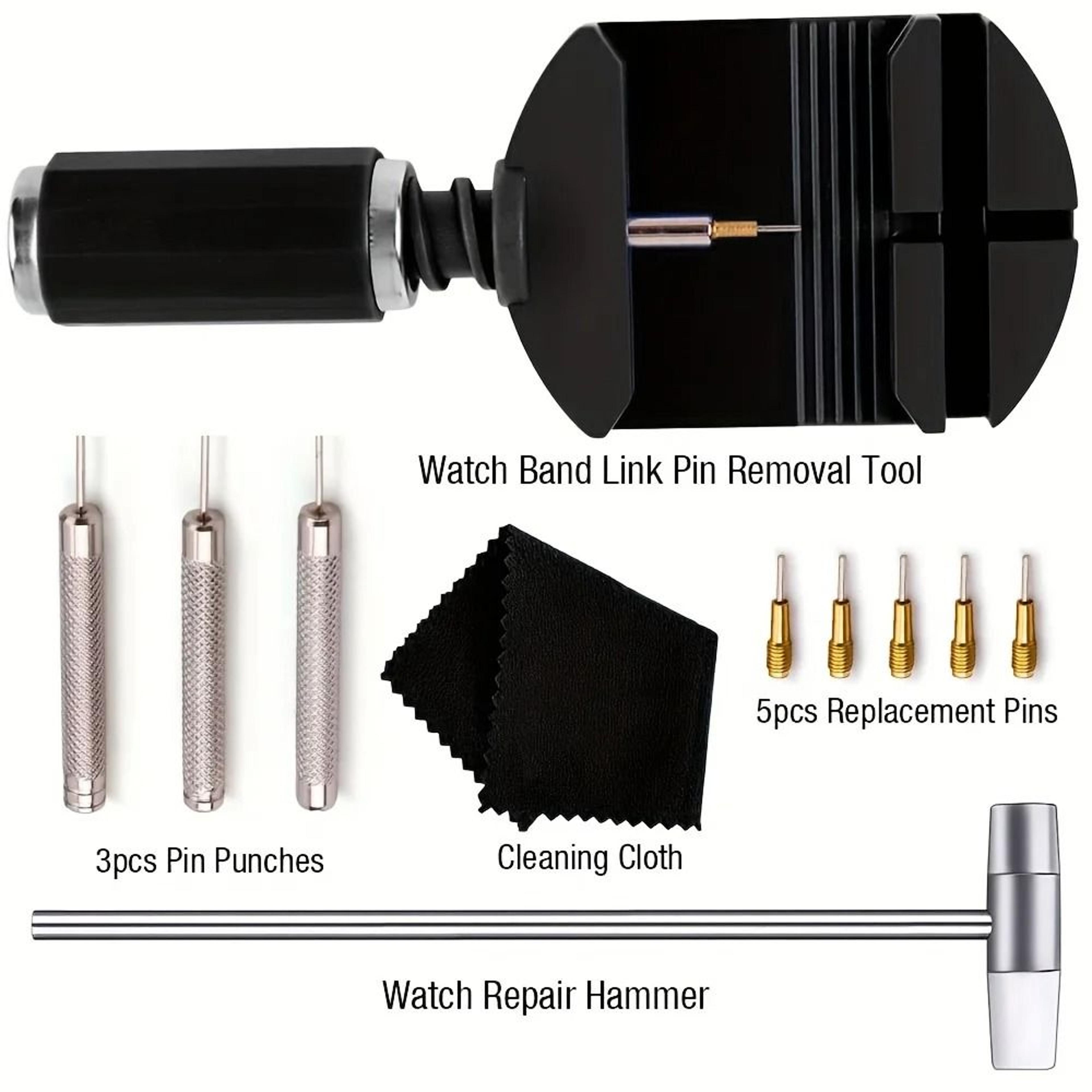 11 Pcs Watch Link Removal Tool Watch Band Adjustment Kit Strap Pin Remover Set 5
